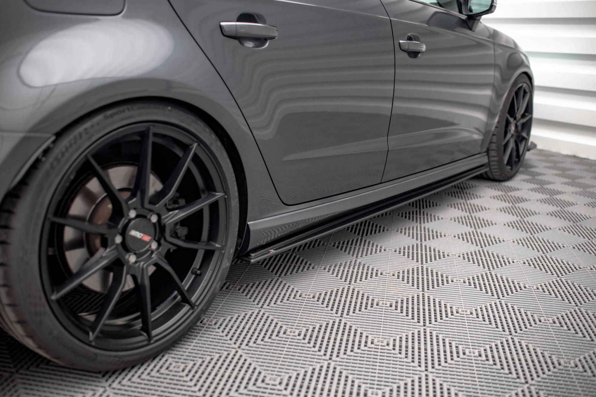 Street Pro Seitenschweller Ansatz für Audi S3 / A3 S-Line Sportback 8V Facelift
