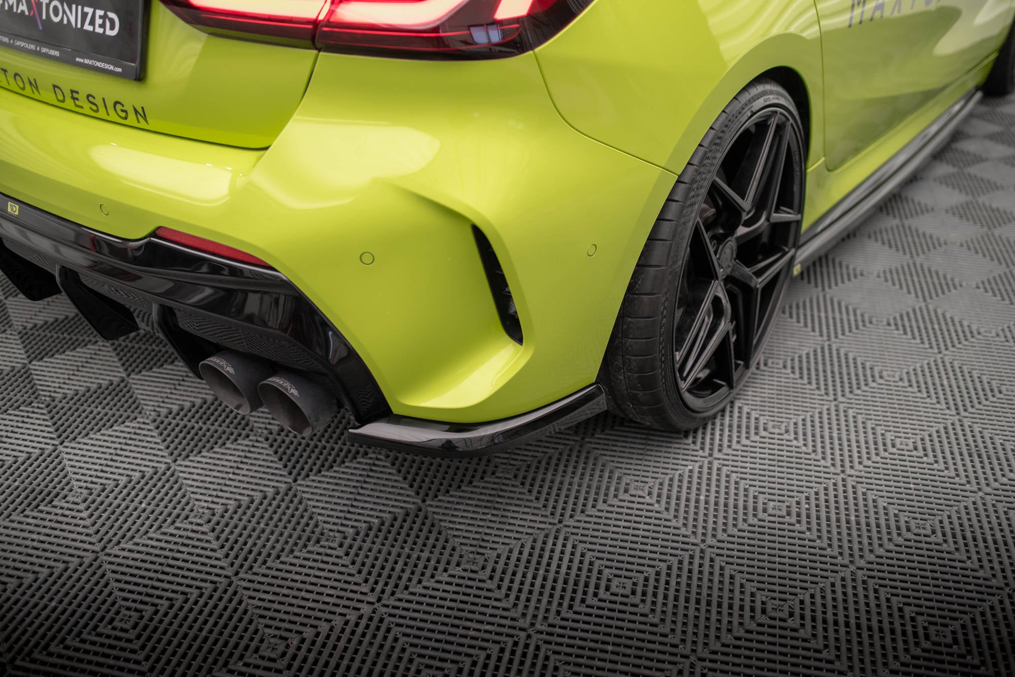Flaps Heckansatz V5 Diffusor für (Für heckansatz ) BMW 1er M - Paket / M135i / 128ti F40