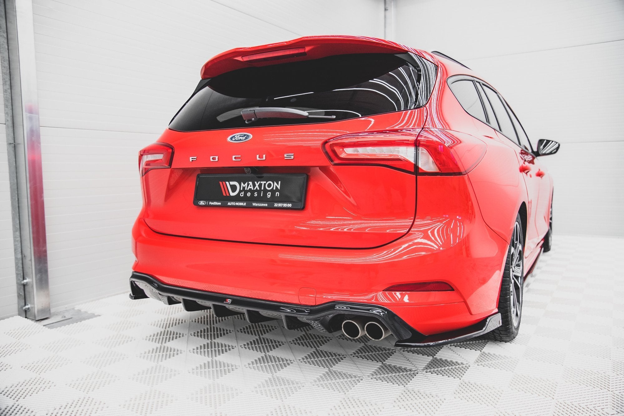 Diffusor Heck Ansatz für Ford Focus ST-Line Kombi Mk4
