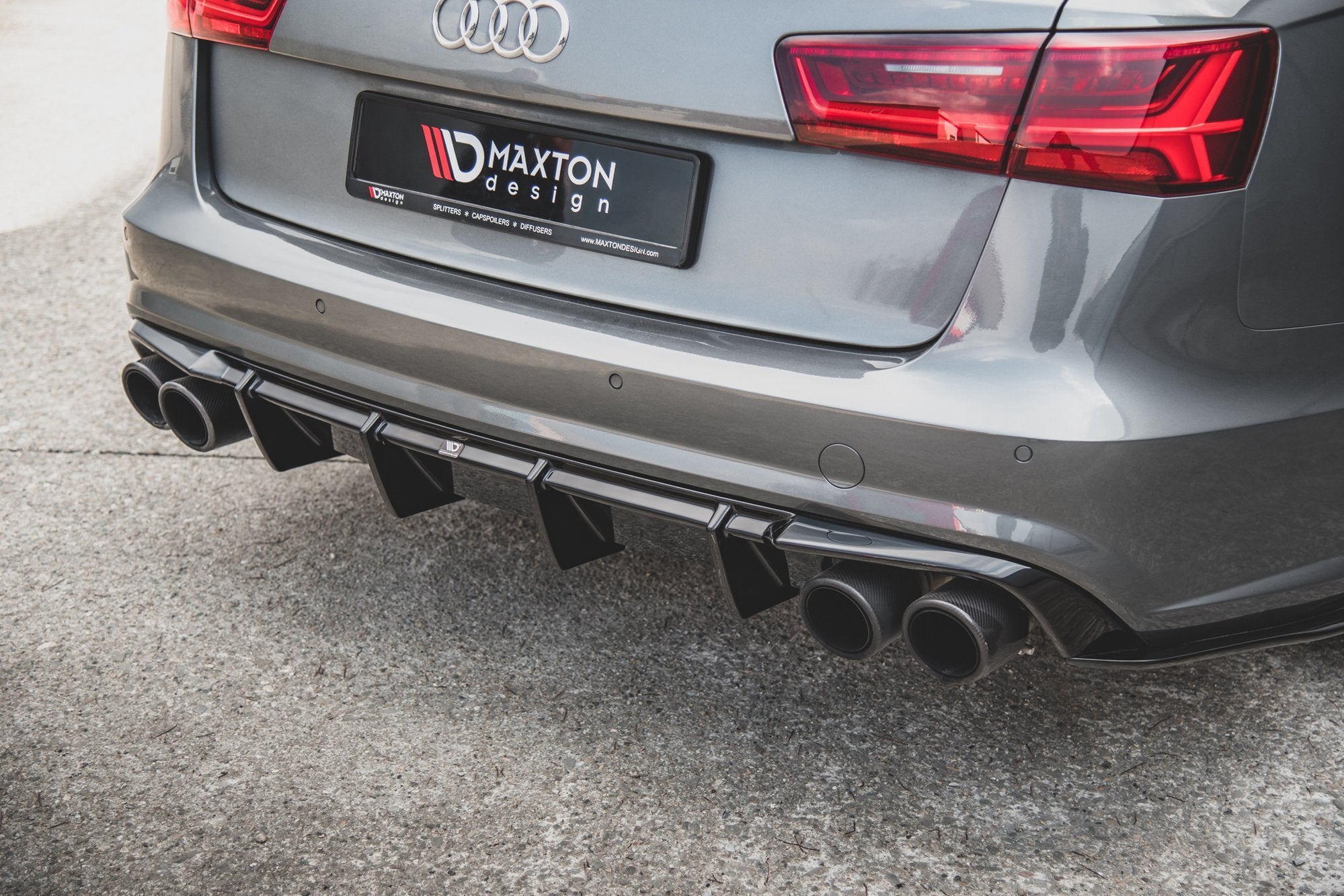 Diffusor V1 Heck Ansatz für Audi S6 C7 Facelift