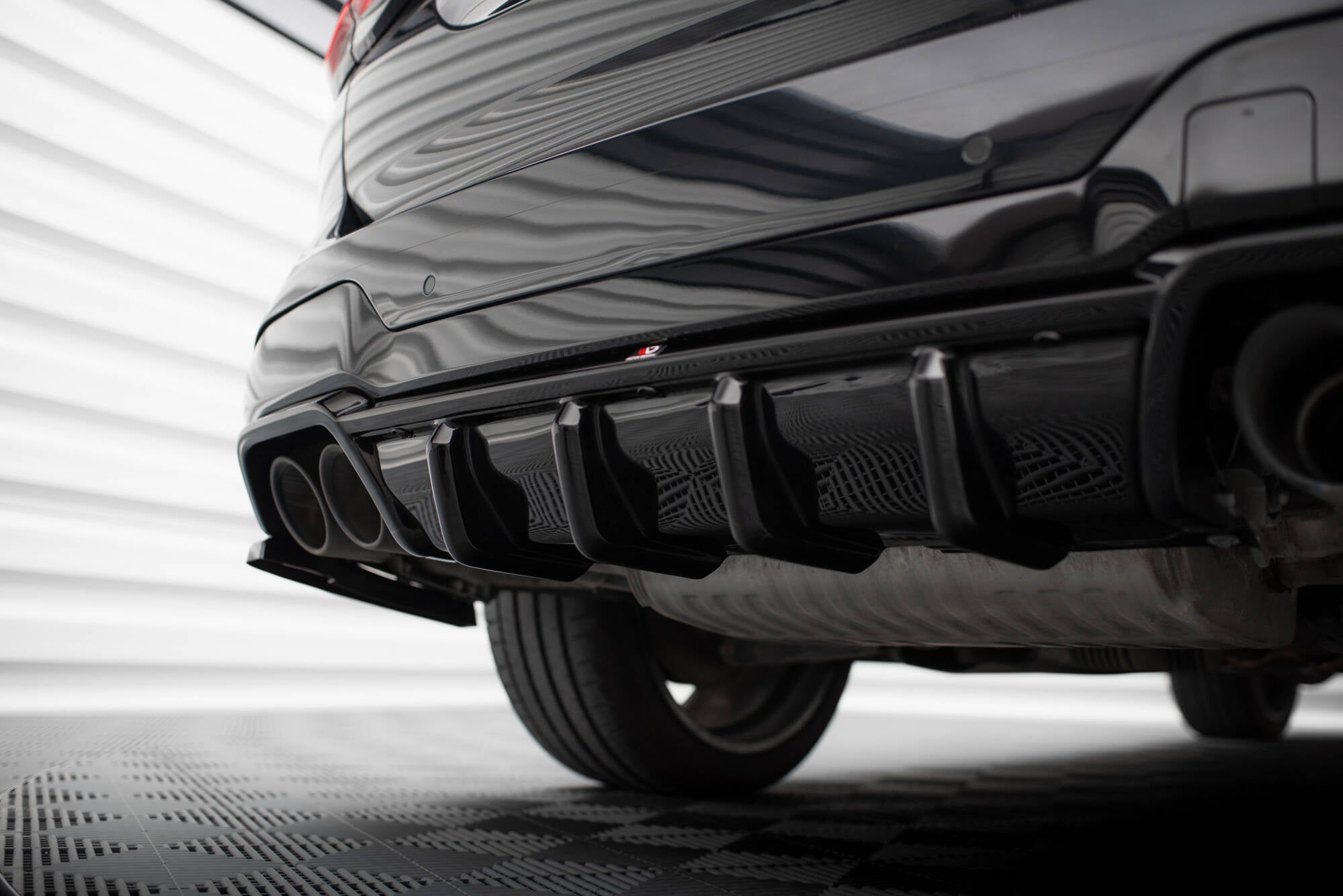 Diffusor Heck Ansatz für BMW X3 M F97 / F97 Facelift