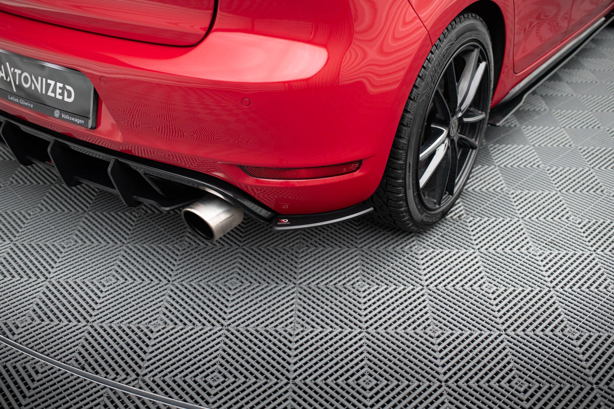 Street Pro Heck Ansatz Flaps Diffusor für VW Golf GTI Mk6