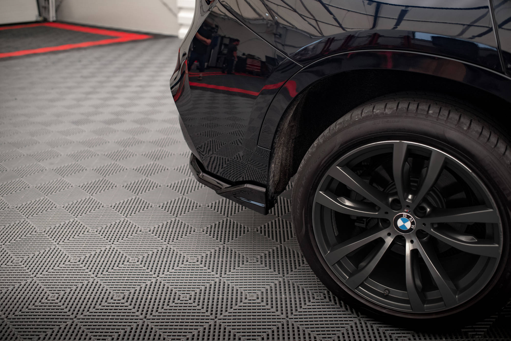 Mittlerer Cup Diffusor DTM Look Heck Ansatz für BMW X6 M-Paket F16