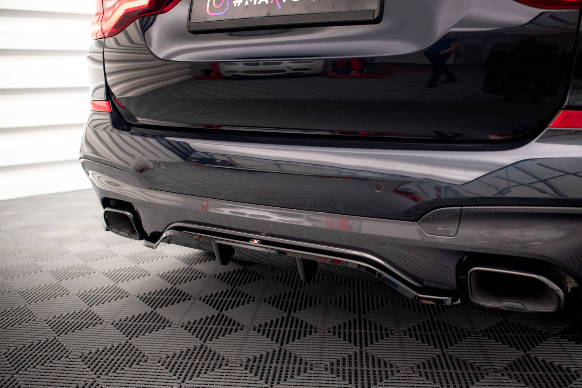 Mittlerer Cup Diffusor DTM Look Heck Ansatz für BMW X3 M40i / M40d G01