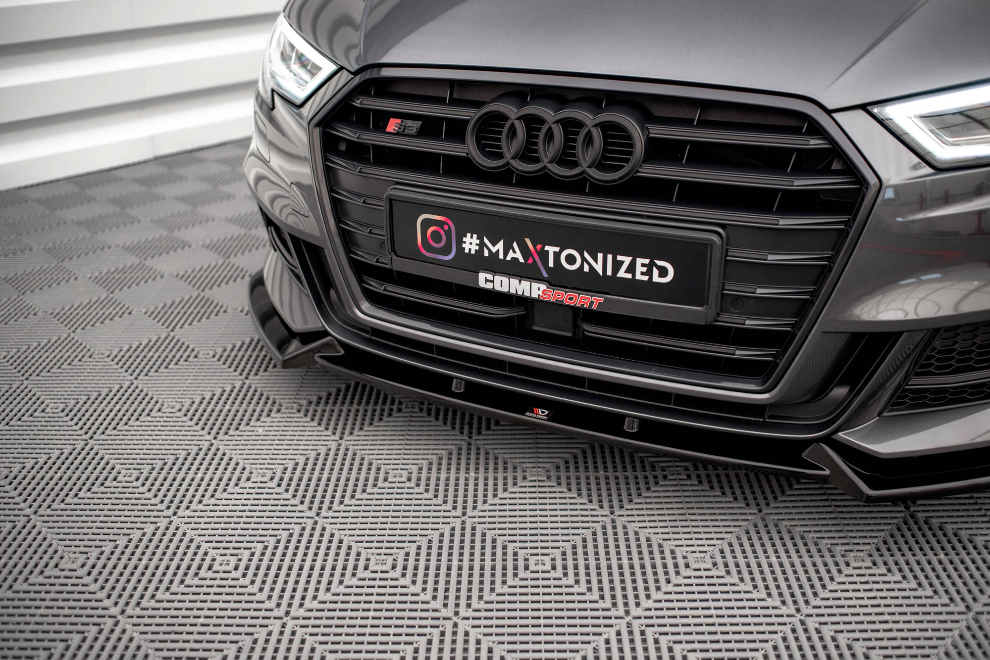 Frontlippe V1 für Audi S3 / A3 S-Line Sportback 8V Facelift