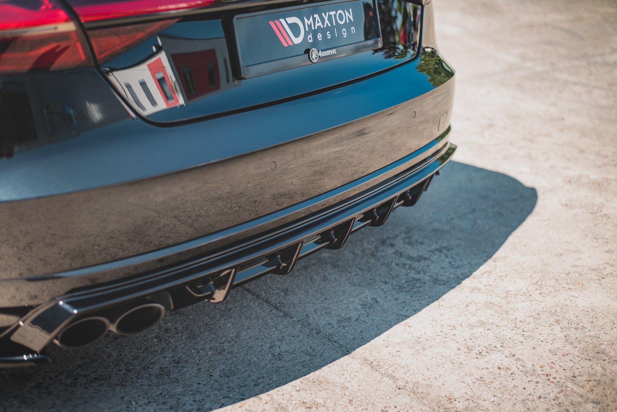 Diffusor Heck Ansatz für Audi S8 D4 Facelift