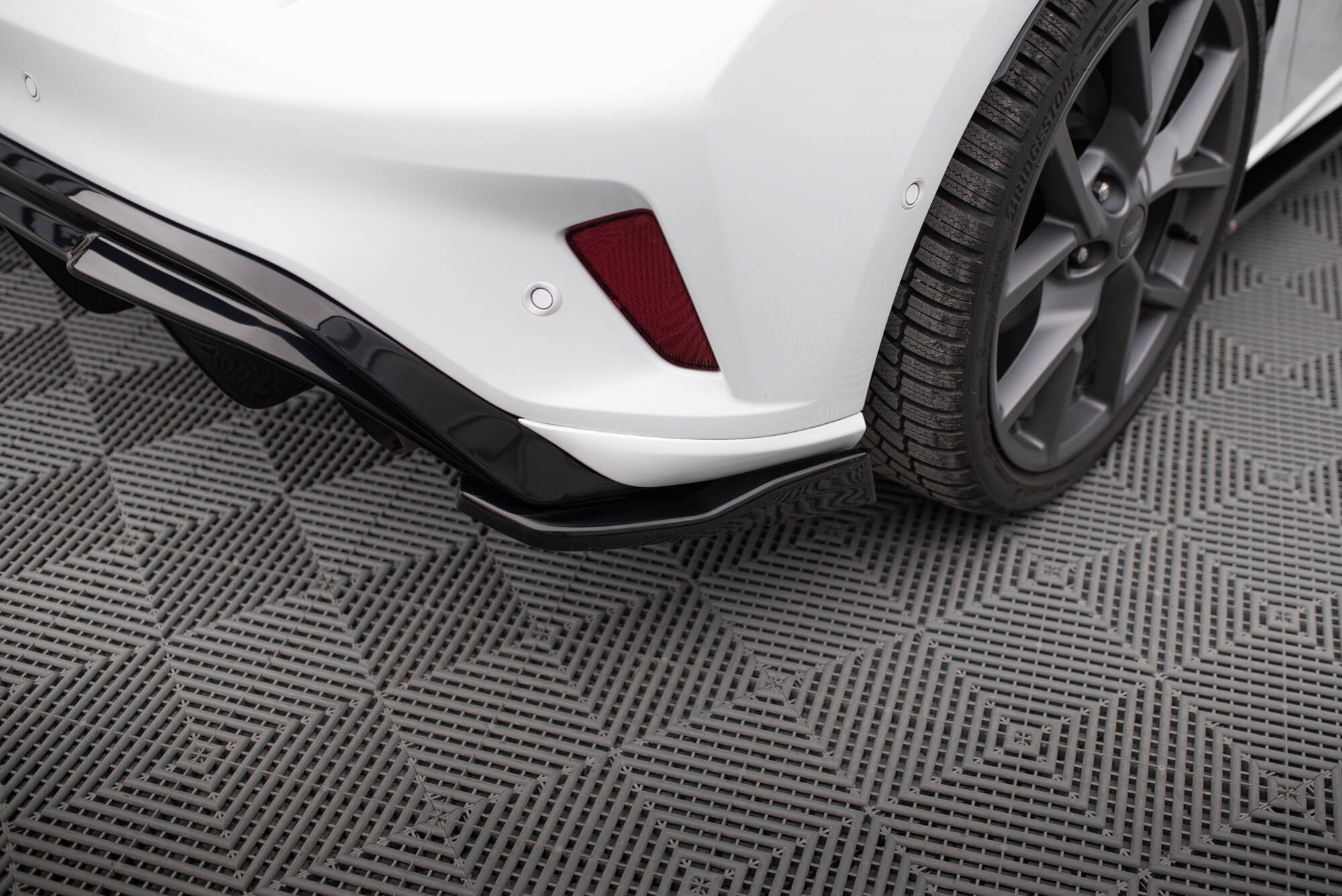 Heck Ansatz Flaps Diffusor V3 für (Für Diffusor ) Ford Focus Hatchback ST Mk4