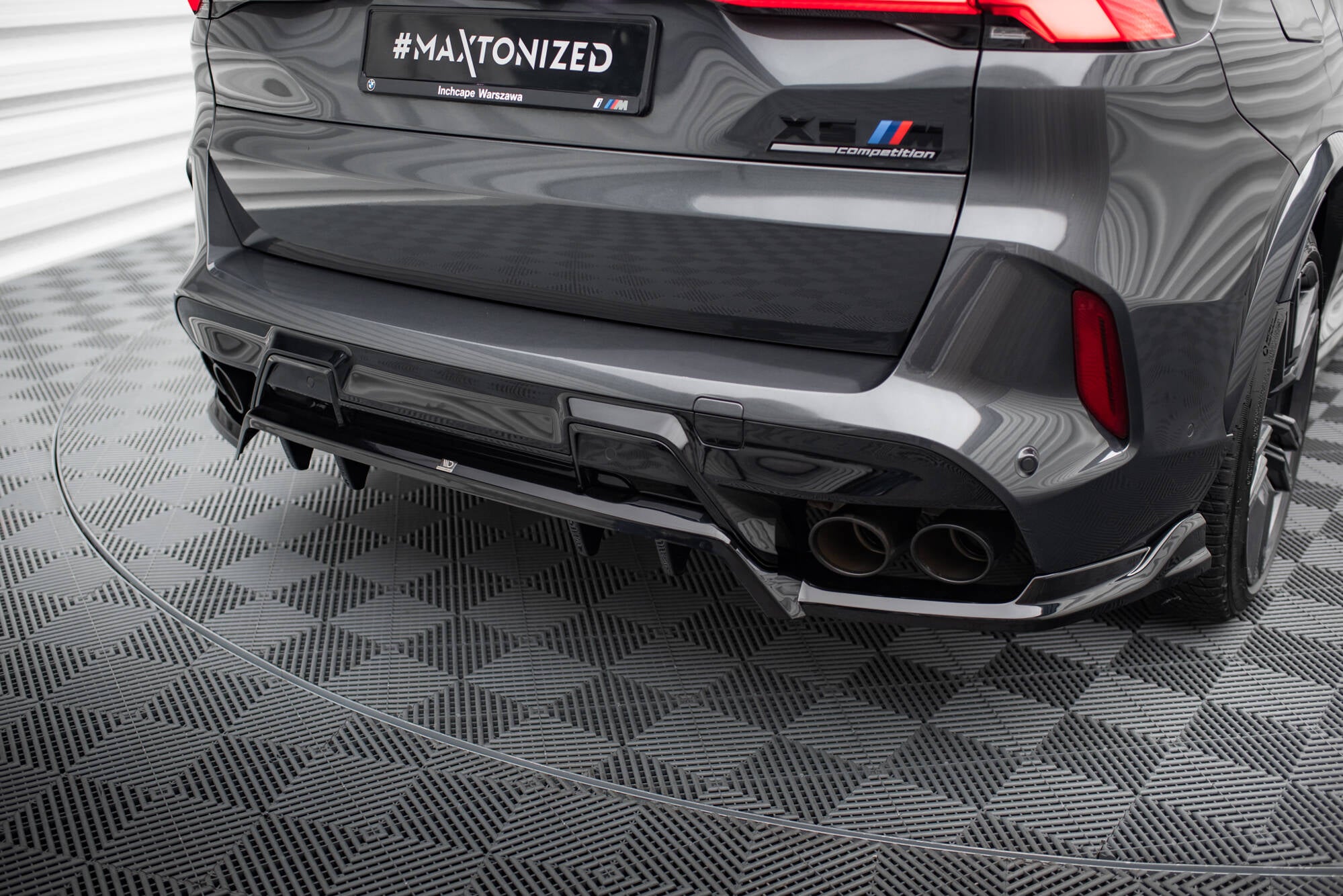 Mittlerer Cup Diffusor DTM Look Heck Ansatz für BMW X5 M F95 Facelift
