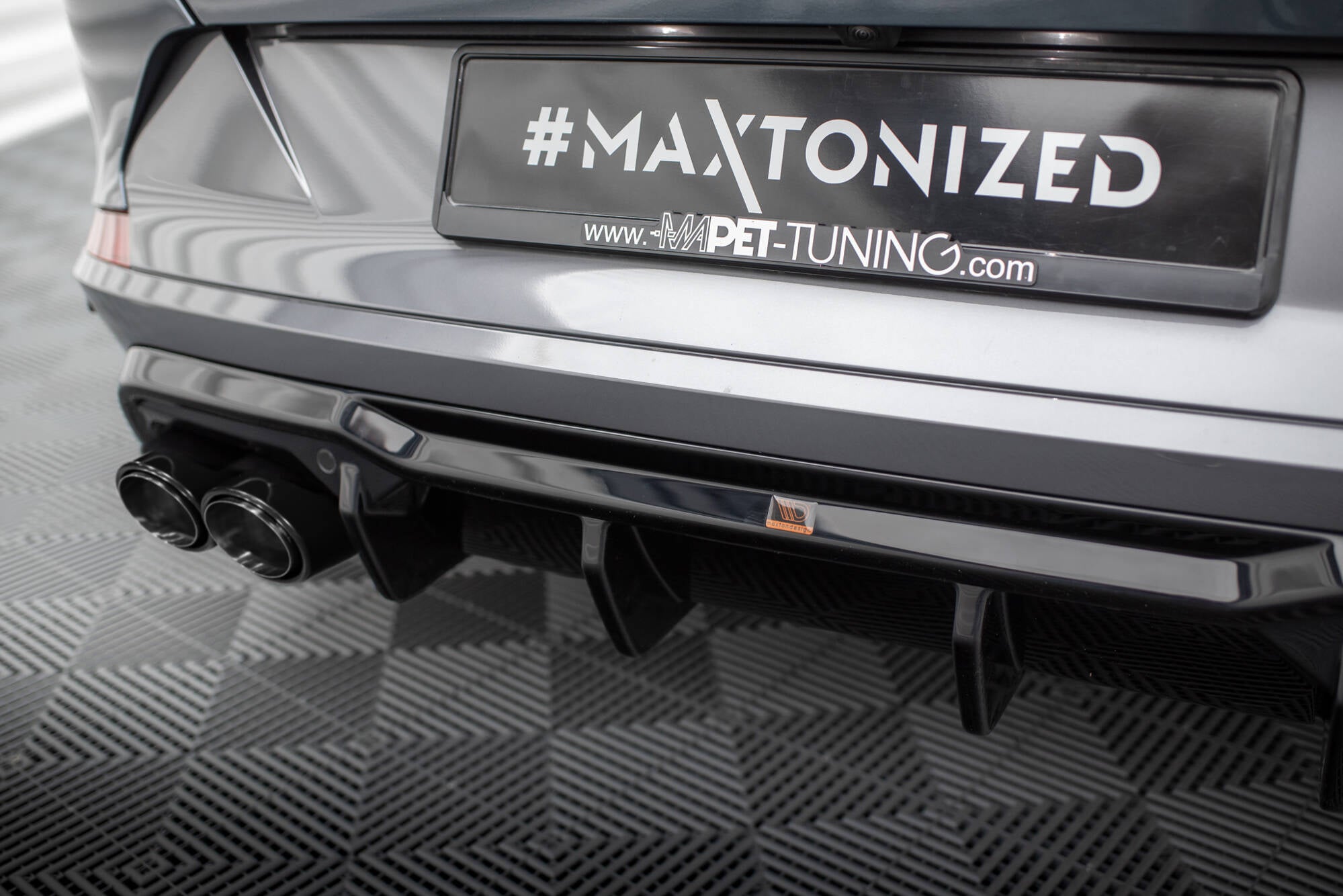 Diffusor V3 Heck Ansatz für + Endrohre für Cupra Formentor VZ Mk1 / Mk1 Facelift