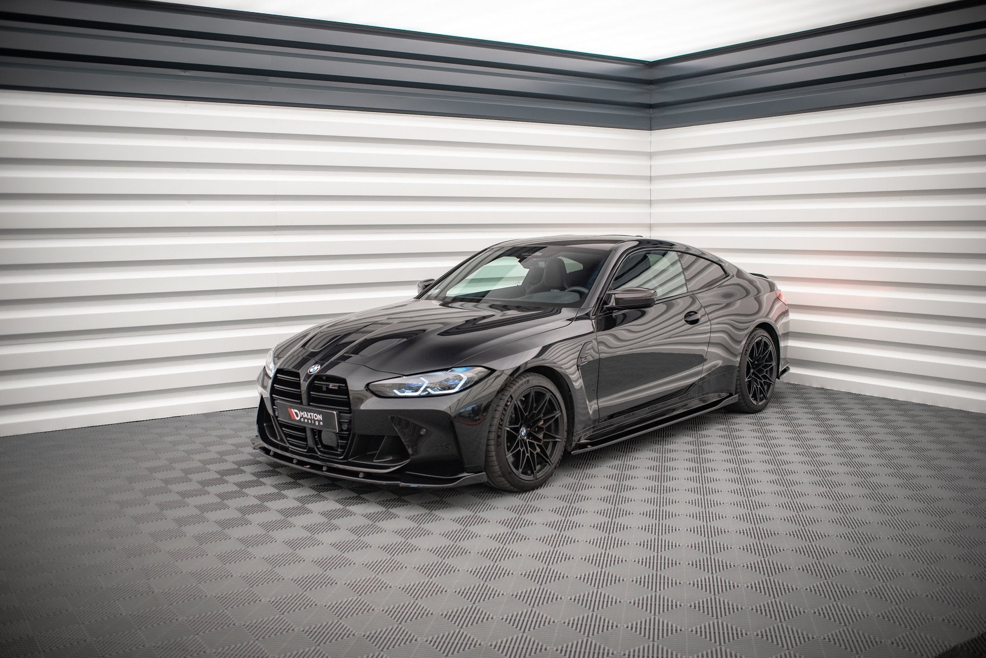 Seitenschweller V1 Ansatz für für BMW M4 G82 schwarz matt