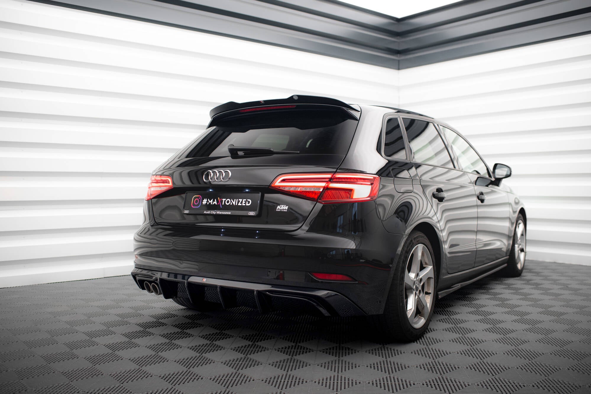 Spoiler CAP für Audi A3 Sportback 8V Facelift