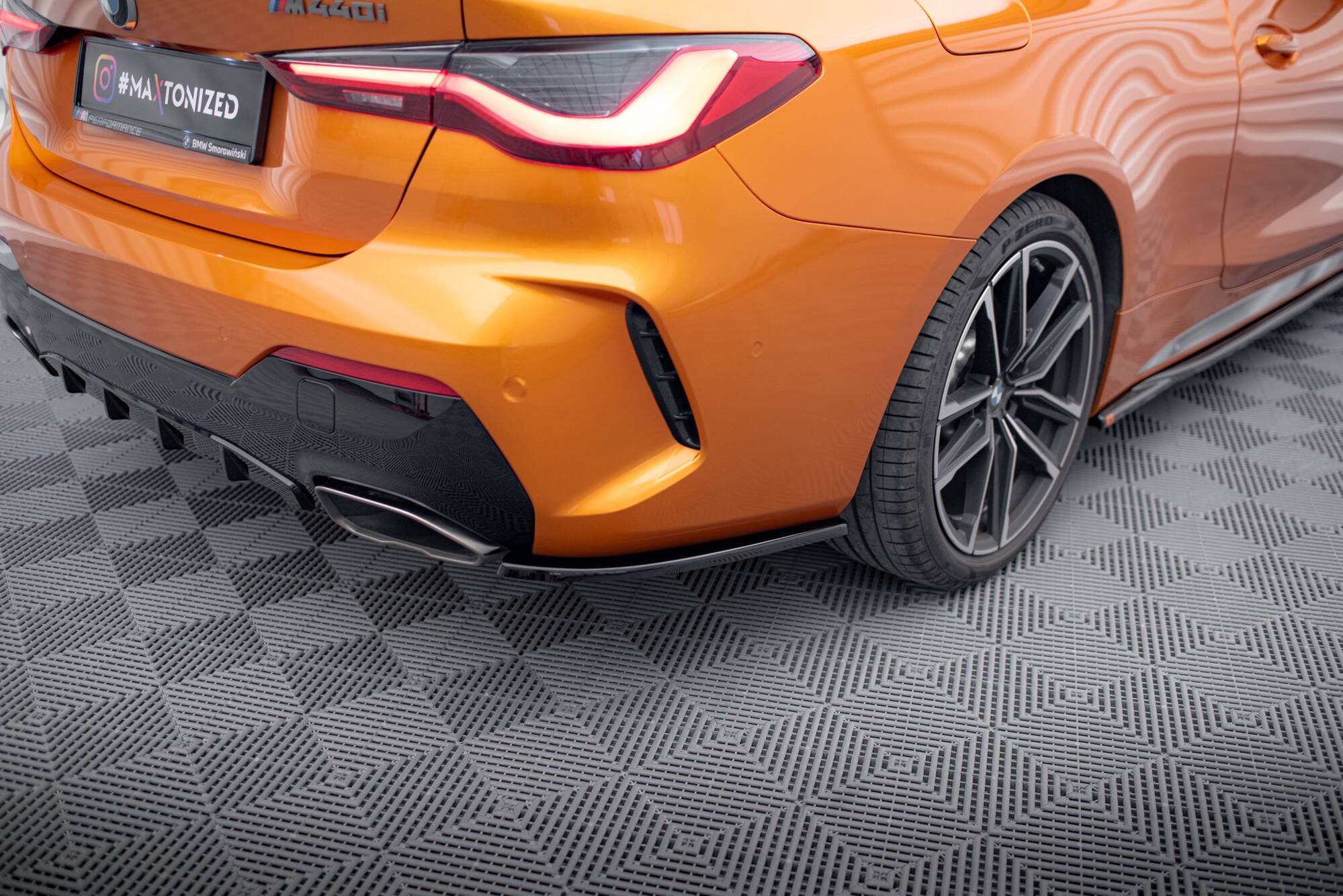 Flaps Heckansatz V1 Diffusor für BMW 4er M440i G22 / G23 / G22 Facelift / G23 Facelift