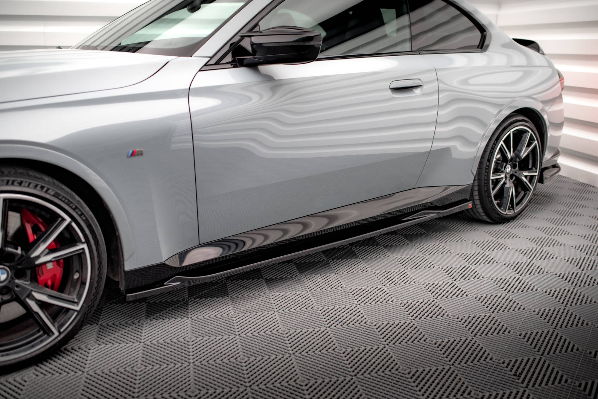 Seitenschweller V2 Ansatz für BMW 2 Coupe M - Paket / M240i G42