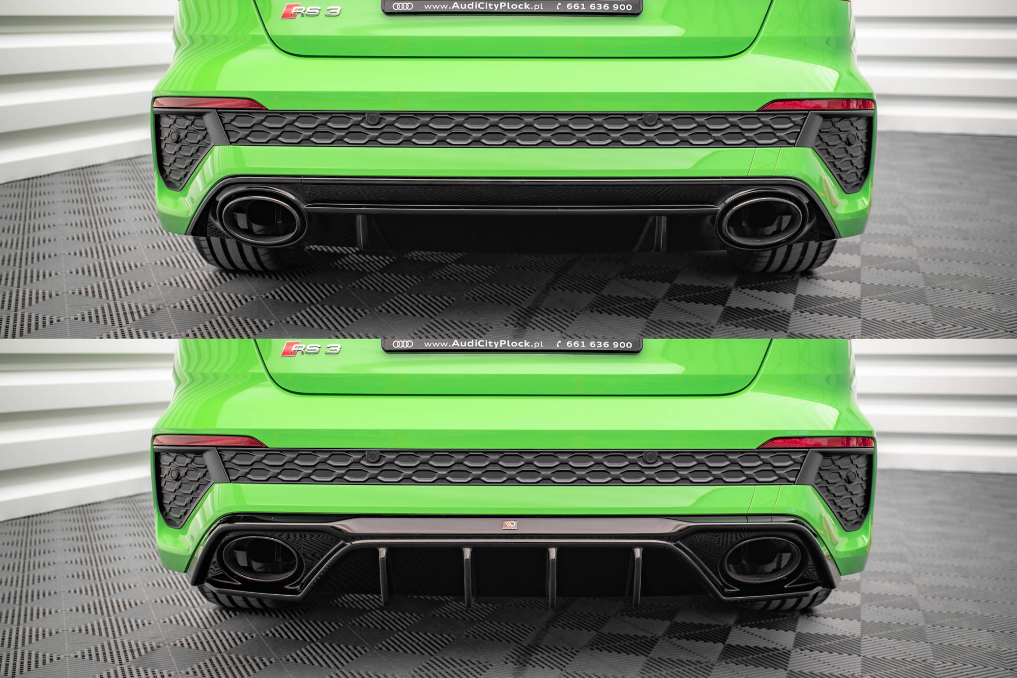 Diffusor Heck Ansatz für Audi RS3 8Y