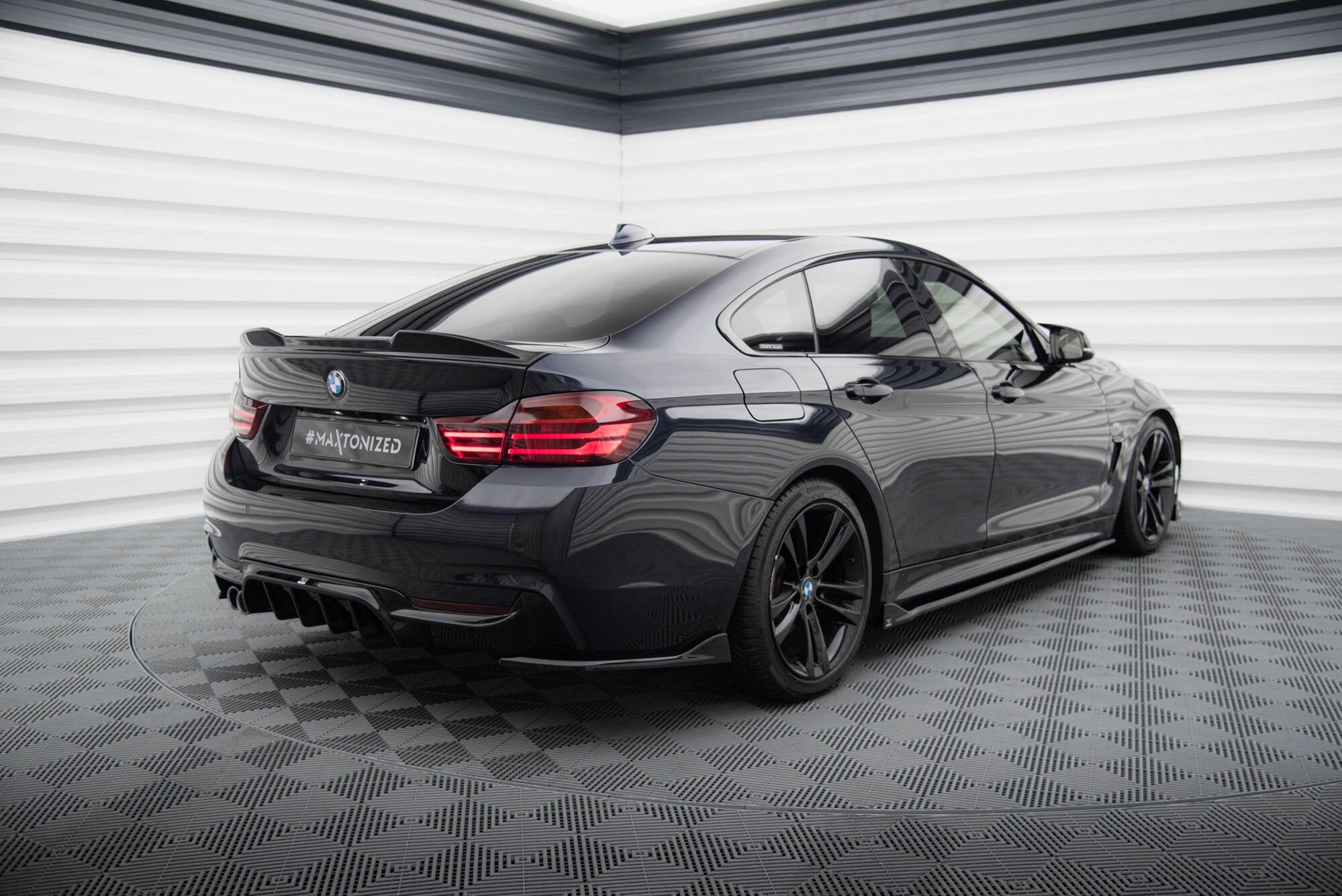 Flaps Heckansatz V1 Diffusor für BMW 4er Gran Coupe M - Paket F36