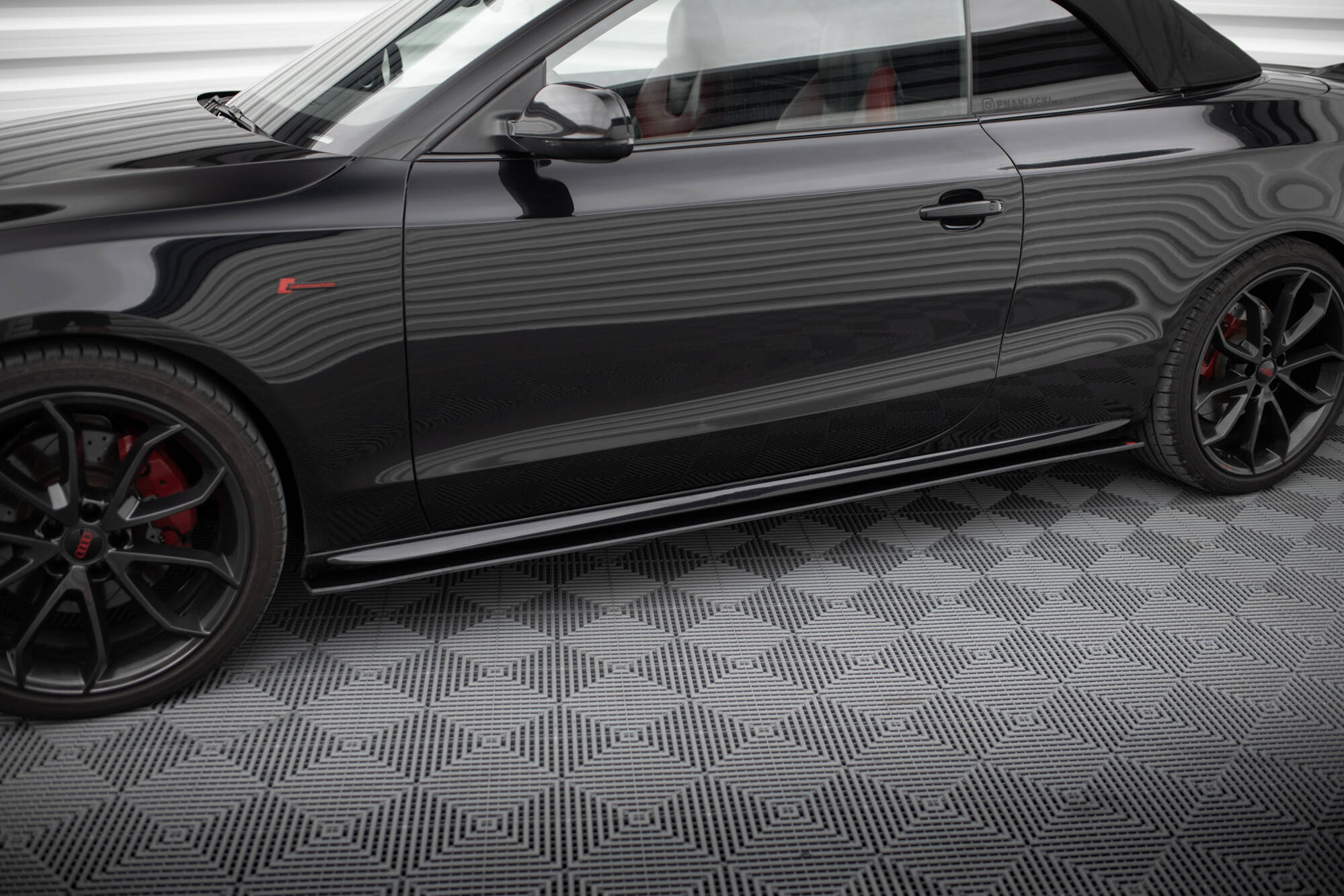 Street Pro Seitenschweller Ansatz für Audi A5 / A5 S-Line / S5 Coupe / Cabrio 8T / 8T Facelift