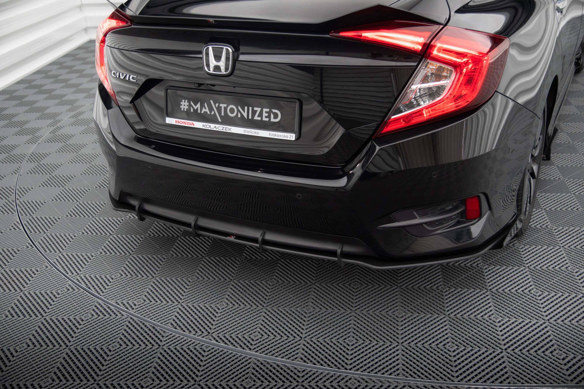 Street Pro Heck Ansatz Flaps Diffusor + Flaps für Honda Civic Mk10