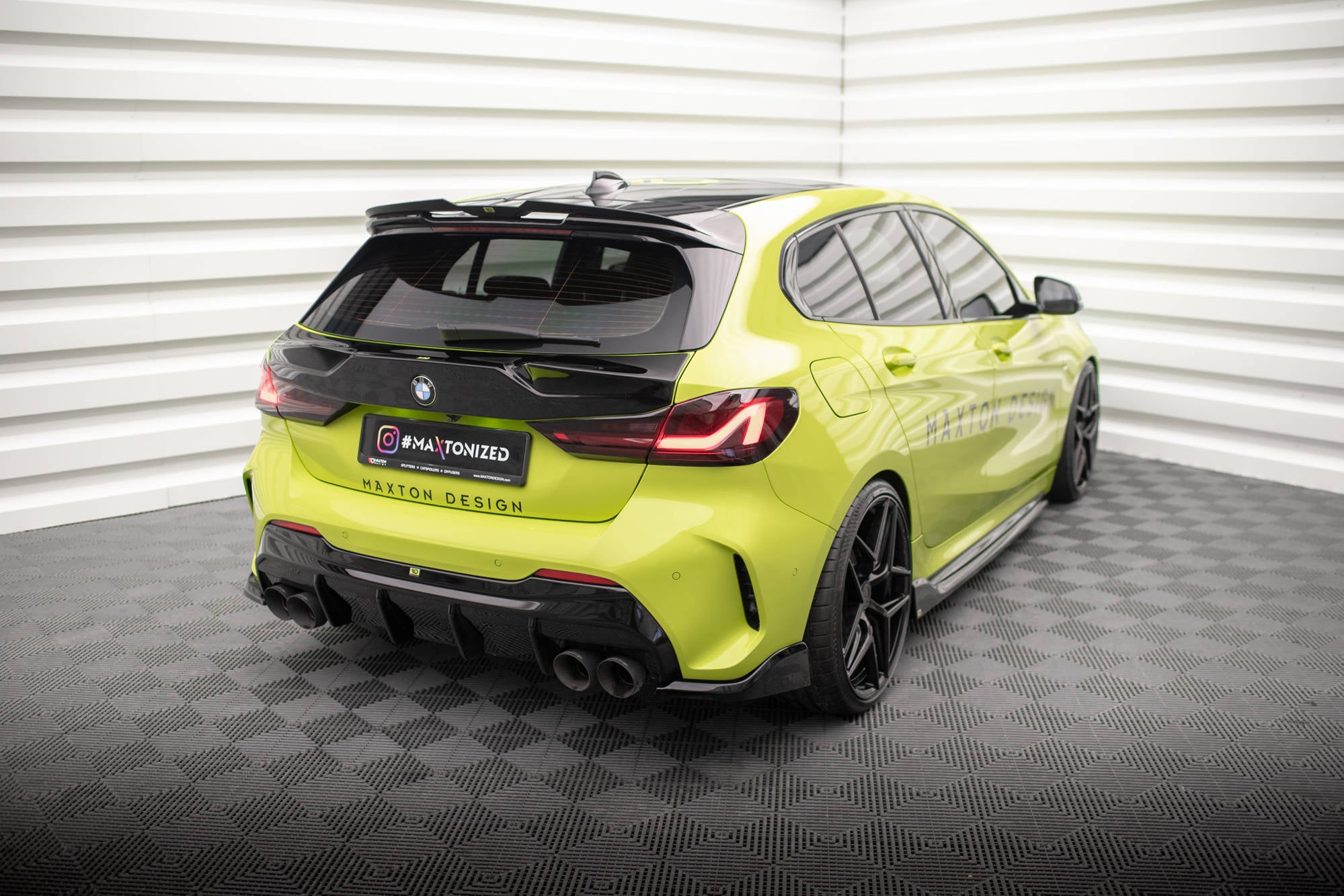 Flaps Heckansatz V6 Diffusor für (Für heckansatz ) BMW 1er M - Paket / M135i / 128ti F40