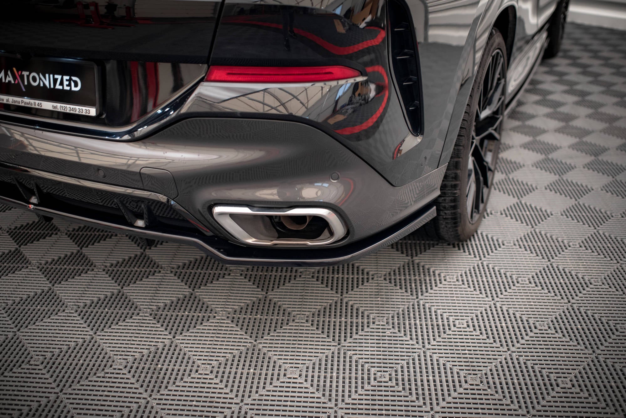 Mittlerer Cup Diffusor V2 DTM Look Heck Ansatz für BMW X6 M - Paket G06