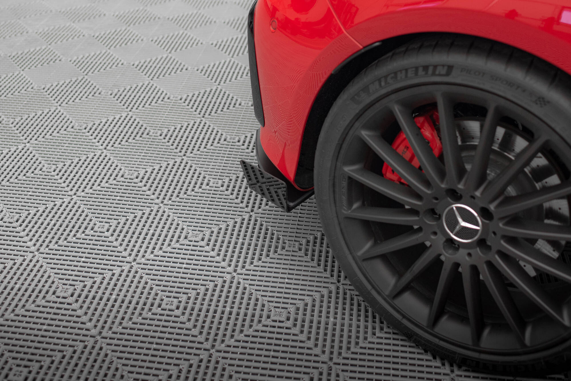 Street Pro Heck Ansatz Flaps Diffusor + Flaps für Mercedes-Benz A 45 AMG W176 Facelift