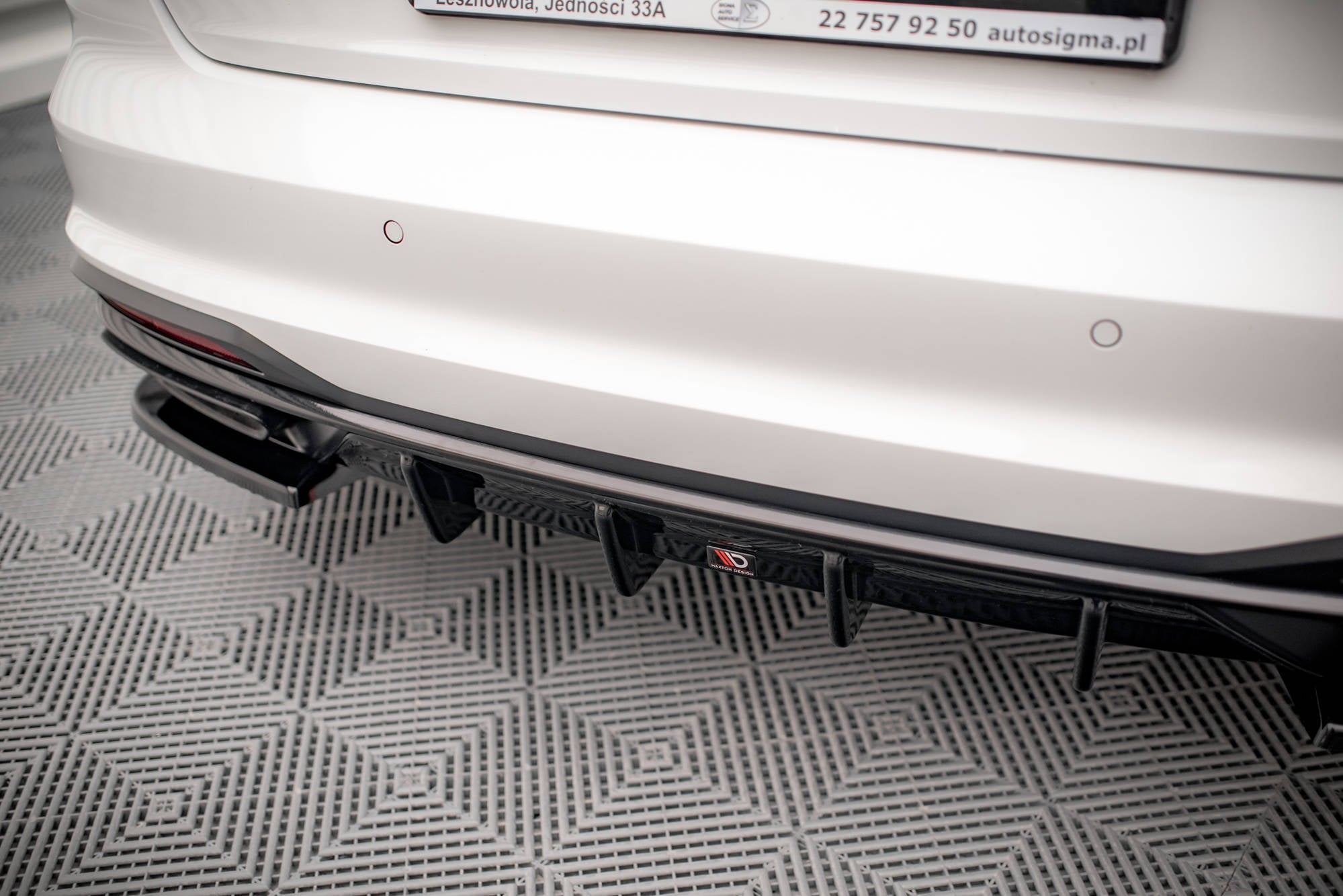 Diffusor Heck Ansatz für Audi A4 B9 Facelift