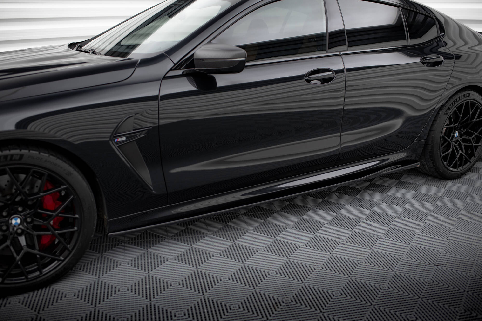 Seitenschweller V2 Ansatz für BMW M8 Gran Coupe F93 / 8 Gran Coupe M - Paket G16