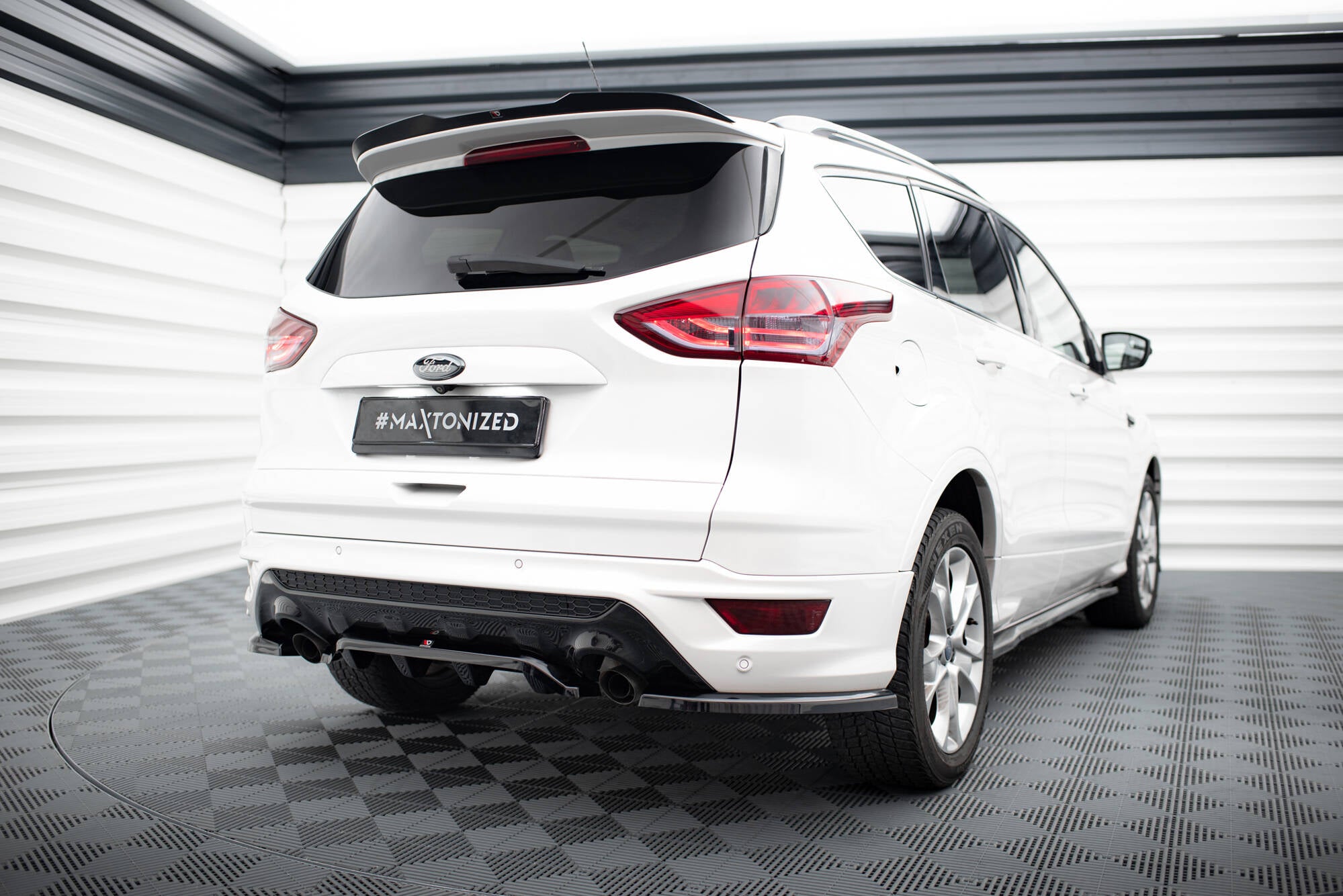 Heck Ansatz Flaps Diffusor für Ford Kuga ST-Line Mk2 Facelift