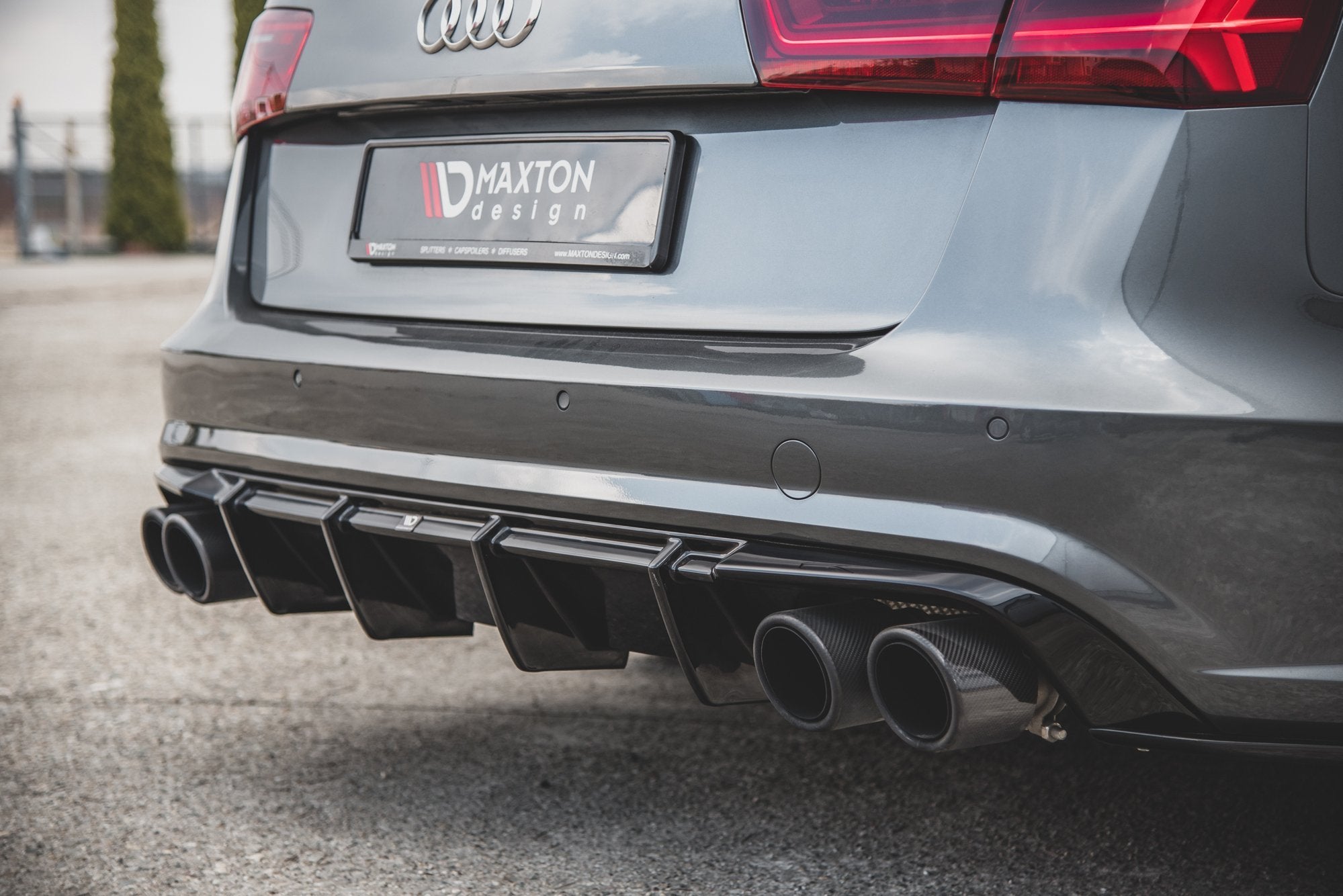 Diffusor V1 Heck Ansatz für Audi S6 C7 Facelift