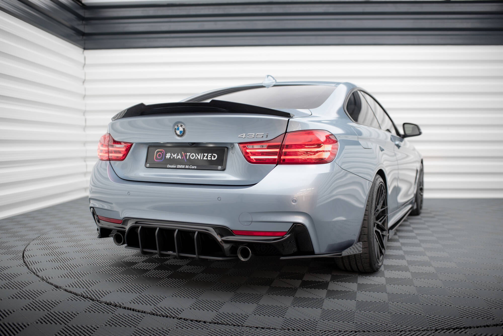 Street Pro Flaps Heckansatz Diffusor +Flaps für BMW 4er35i Coupe M-Paket F32