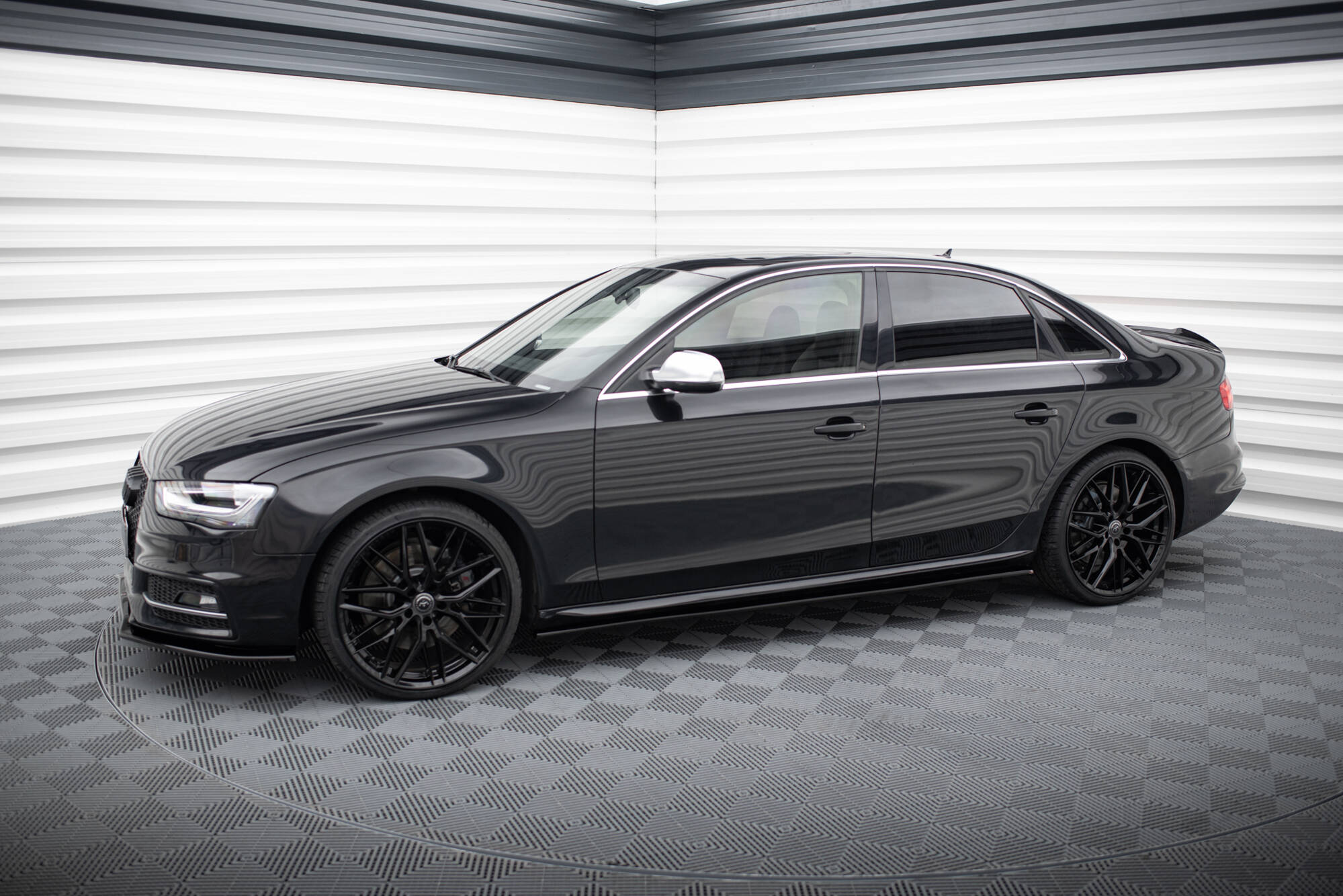 Seitenschweller V1 Ansatz für für Audi S4 / A4 / A4 S-Line Limousine / Avant B8 / B8 Facelift