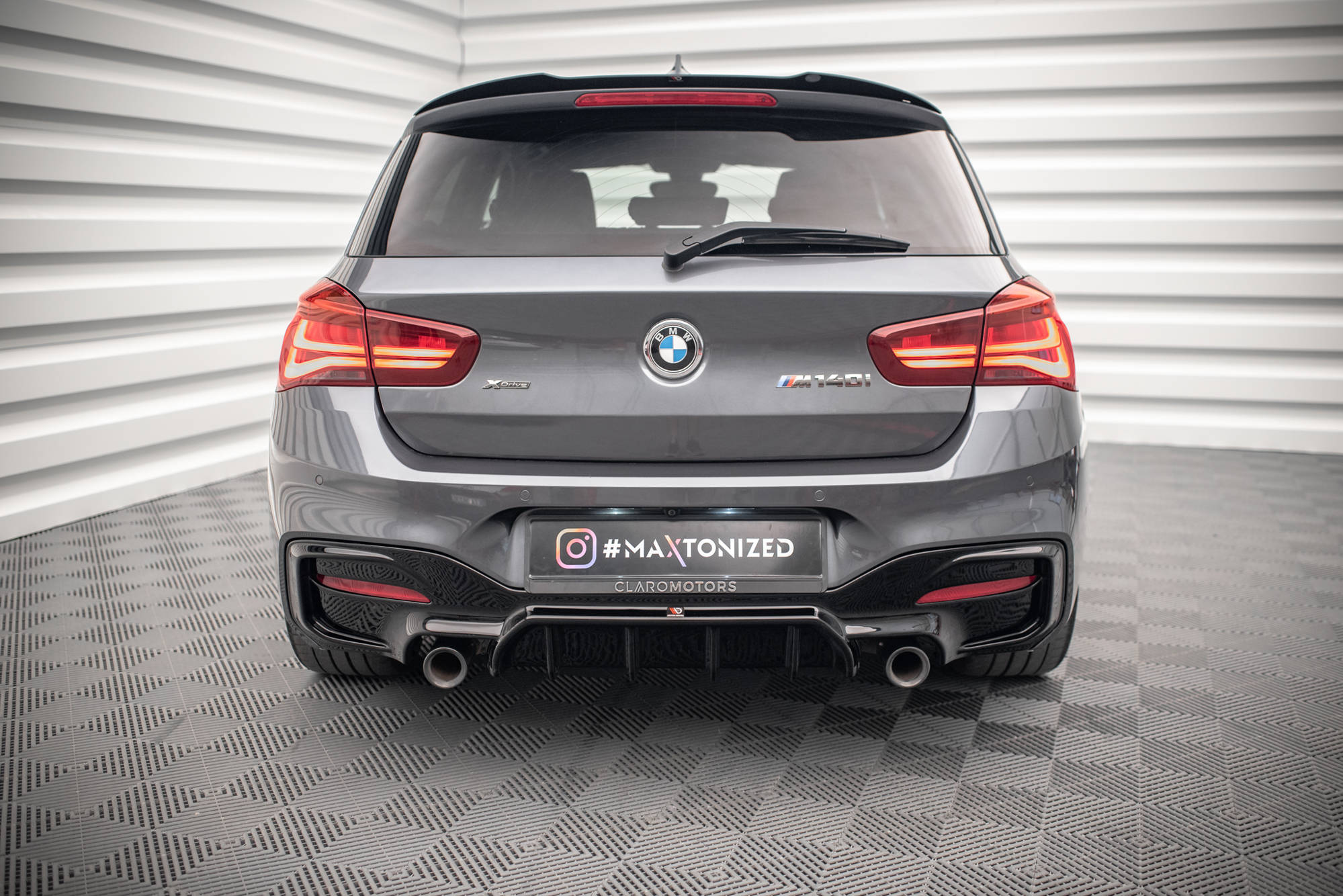 Diffusor Heck Ansatz für Bmw 1 F20/ F21 Facelift M-Power