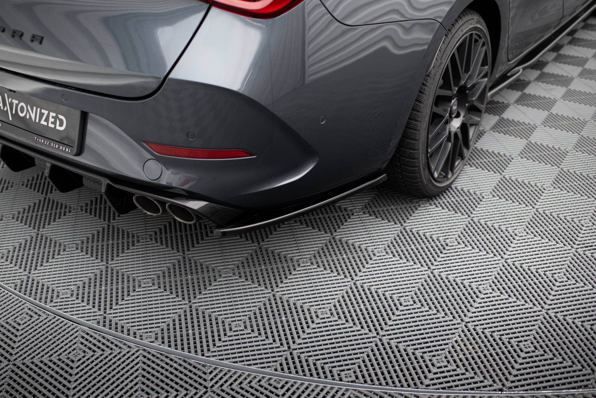 Heck Ansatz Flaps Diffusor V2 für Cupra Leon ST Mk1 Facelift