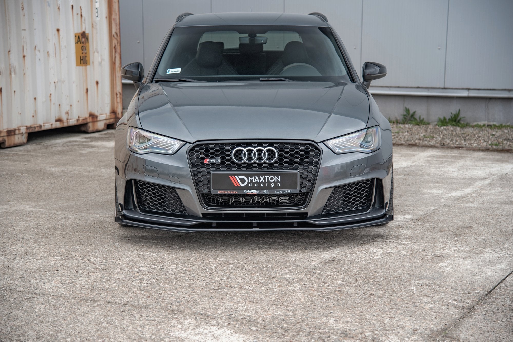 Street Pro Frontlippe für + Flaps für Audi RS3 8V Sportback
