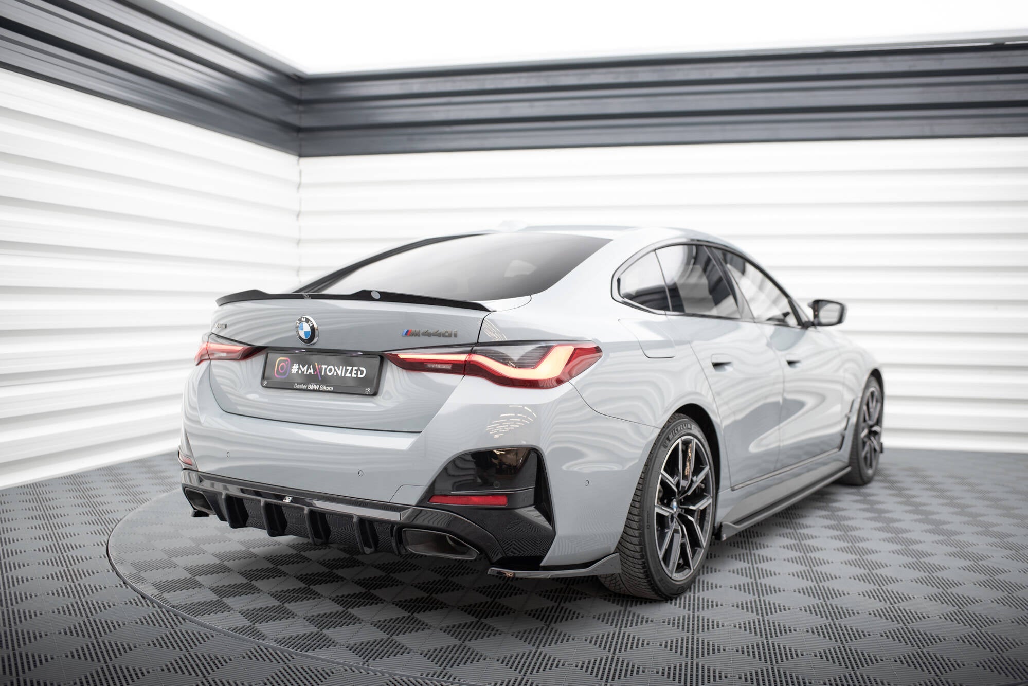 Flaps Heckansatz V4 Diffusor für BMW M440i Gran Coupe G26