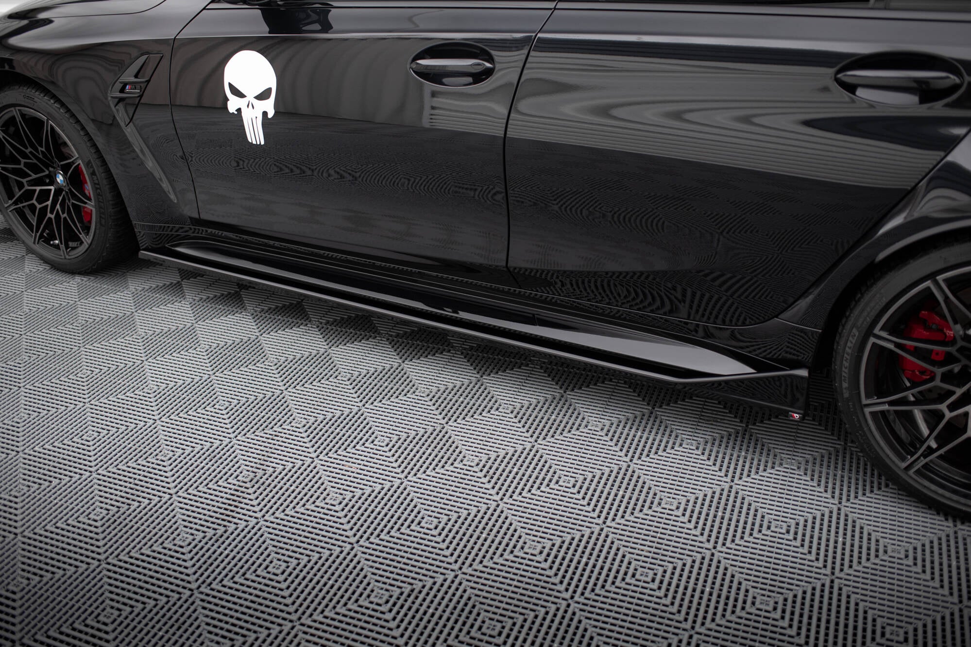 Seitenschweller V3 Ansatz für für CSL Look BMW M3 Limousine / Touring G80 / G81