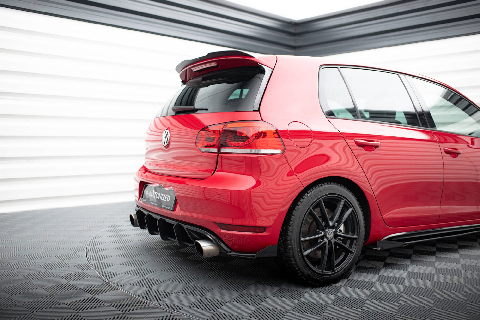 Street Pro Heck Ansatz Flaps Diffusor + Flaps für VW Golf GTI Mk6