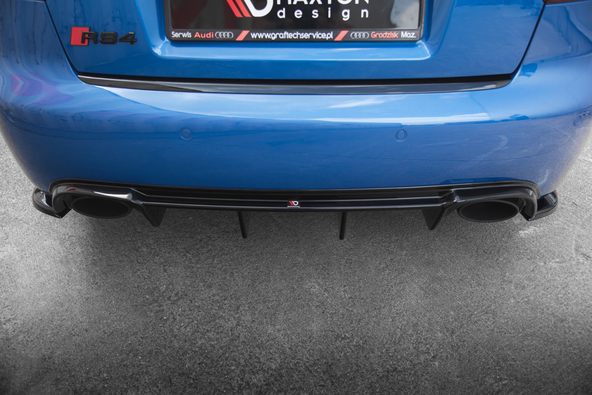 Diffusor Heck Ansatz für Audi RS4 B7