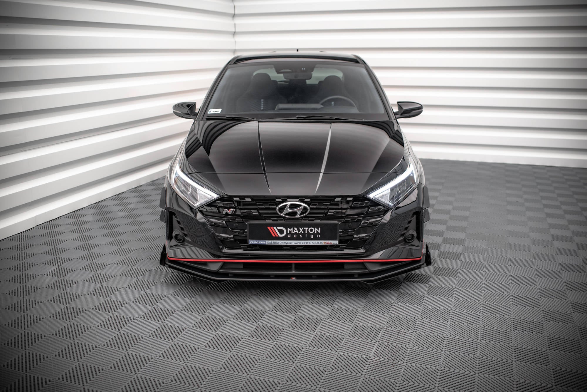 Street Pro Frontlippe V1 für + Flaps für + Flaps Hyundai I20 N Mk3