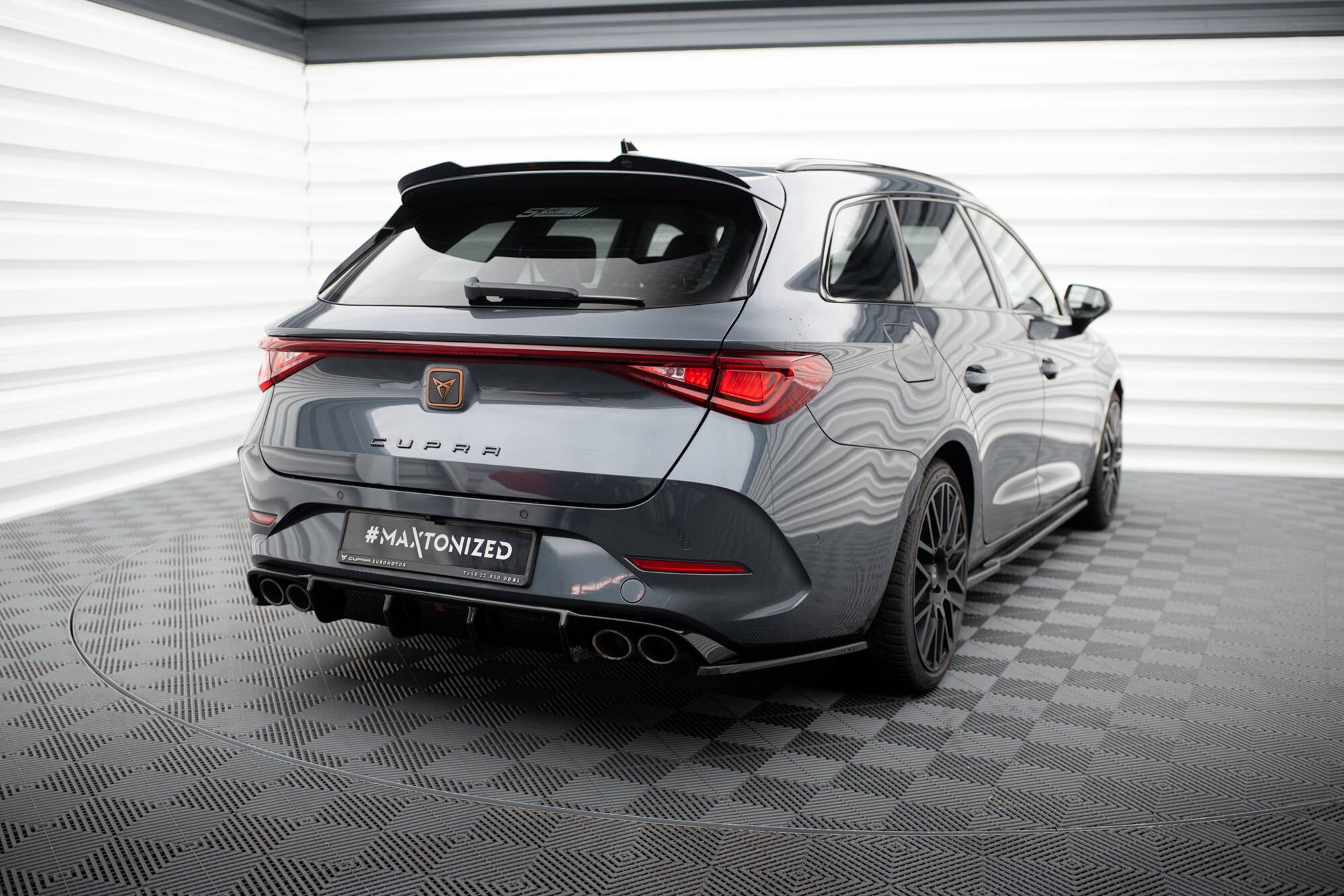 Diffusor Heck Ansatz für Cupra Leon ST Mk1 Facelift