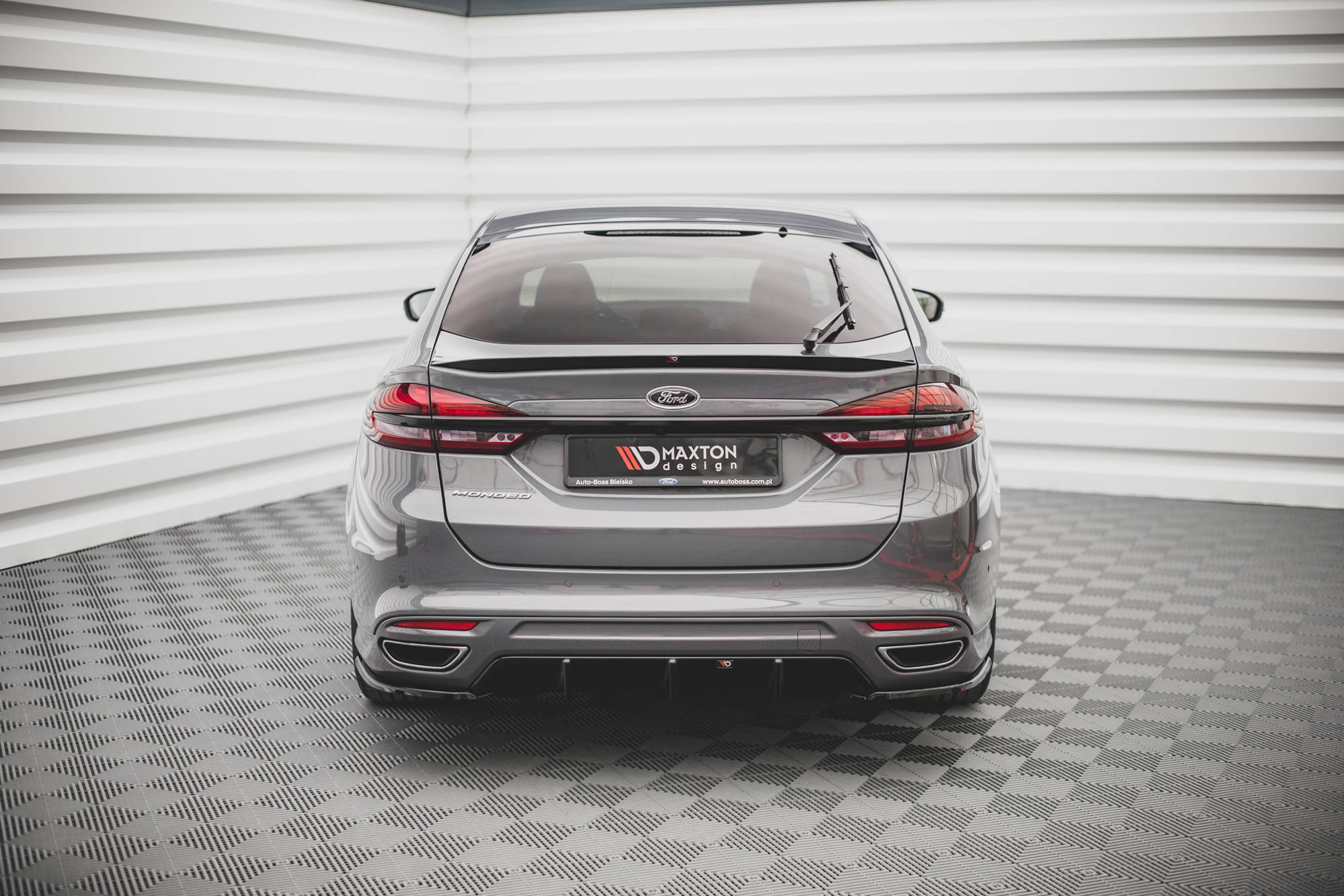 Heck Ansatz Flaps Diffusor V2 für Ford Mondeo ST-Line Mk5 Facelift