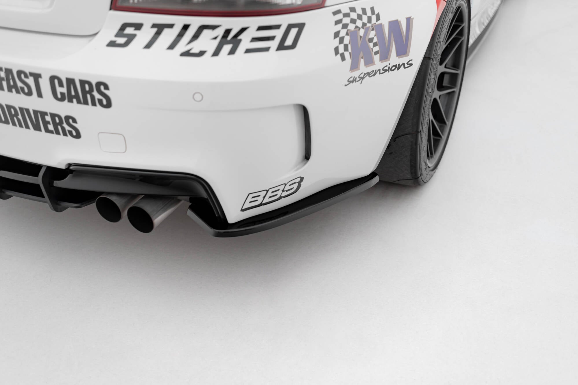 Flaps Heckansatz Diffusor für BMW 1er M Coupe E82