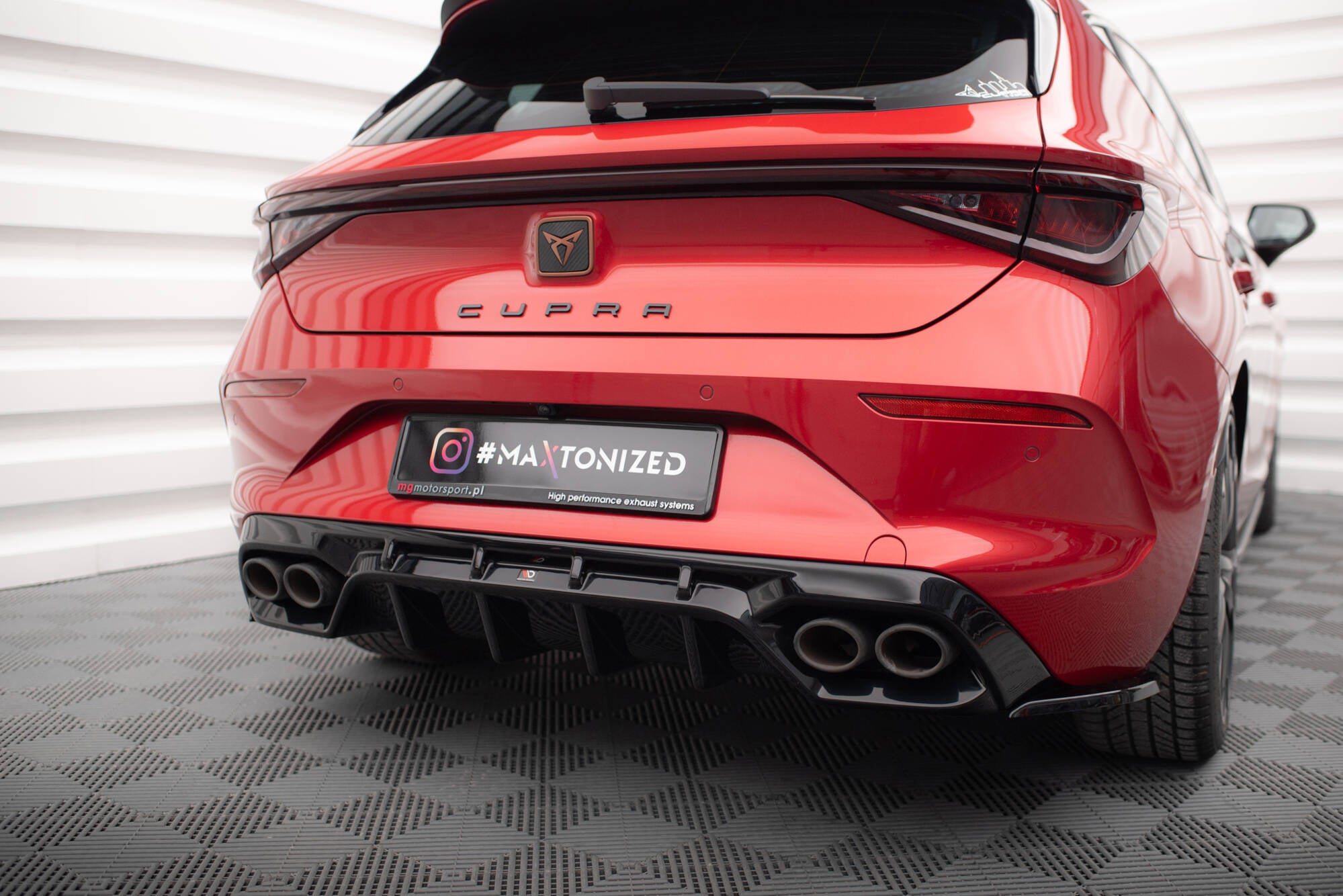 Diffusor Heck Ansatz für Cupra Leon Hatchback Mk1