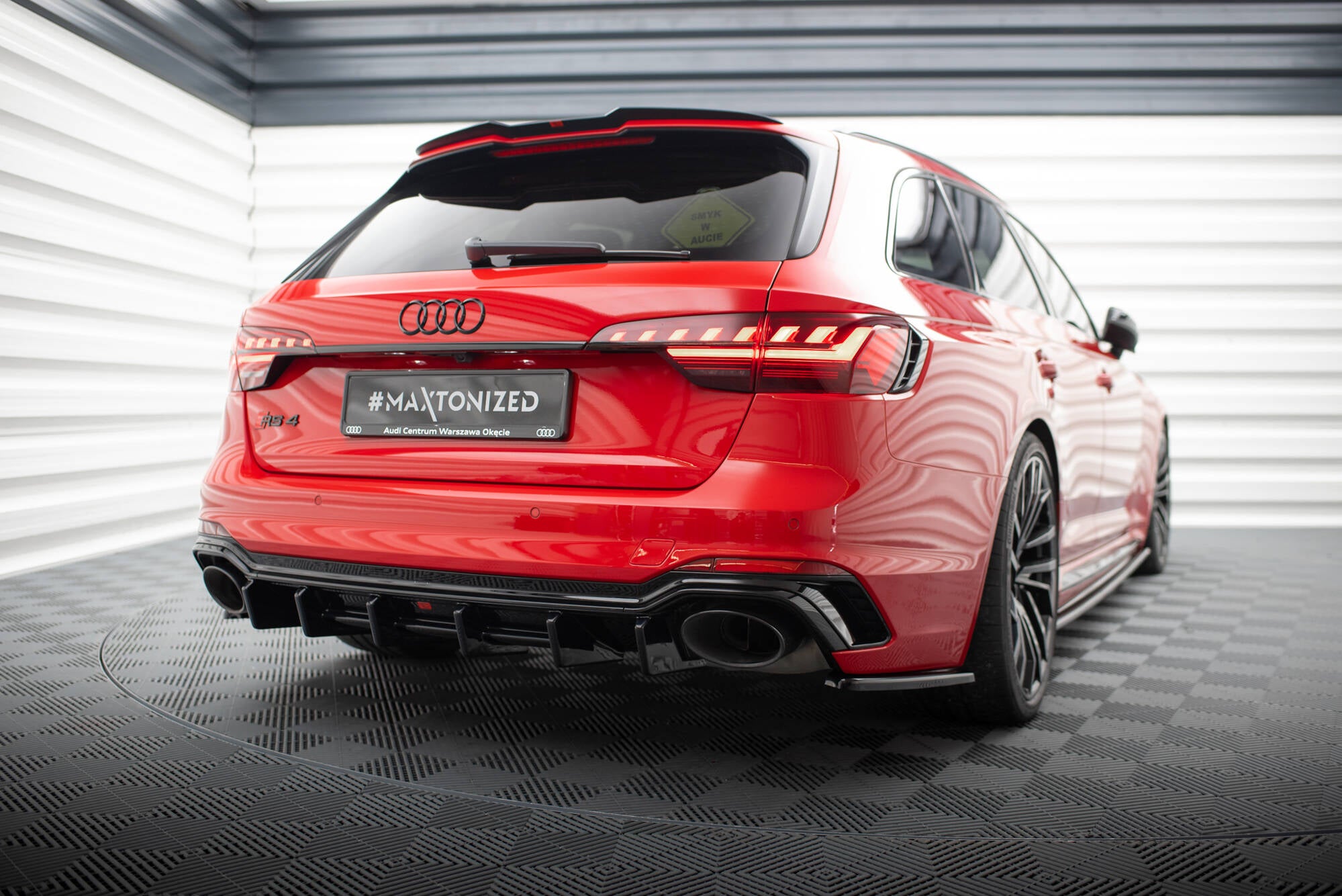 Diffusor Heck Ansatz für Audi RS4 B9 / B9 Facelift