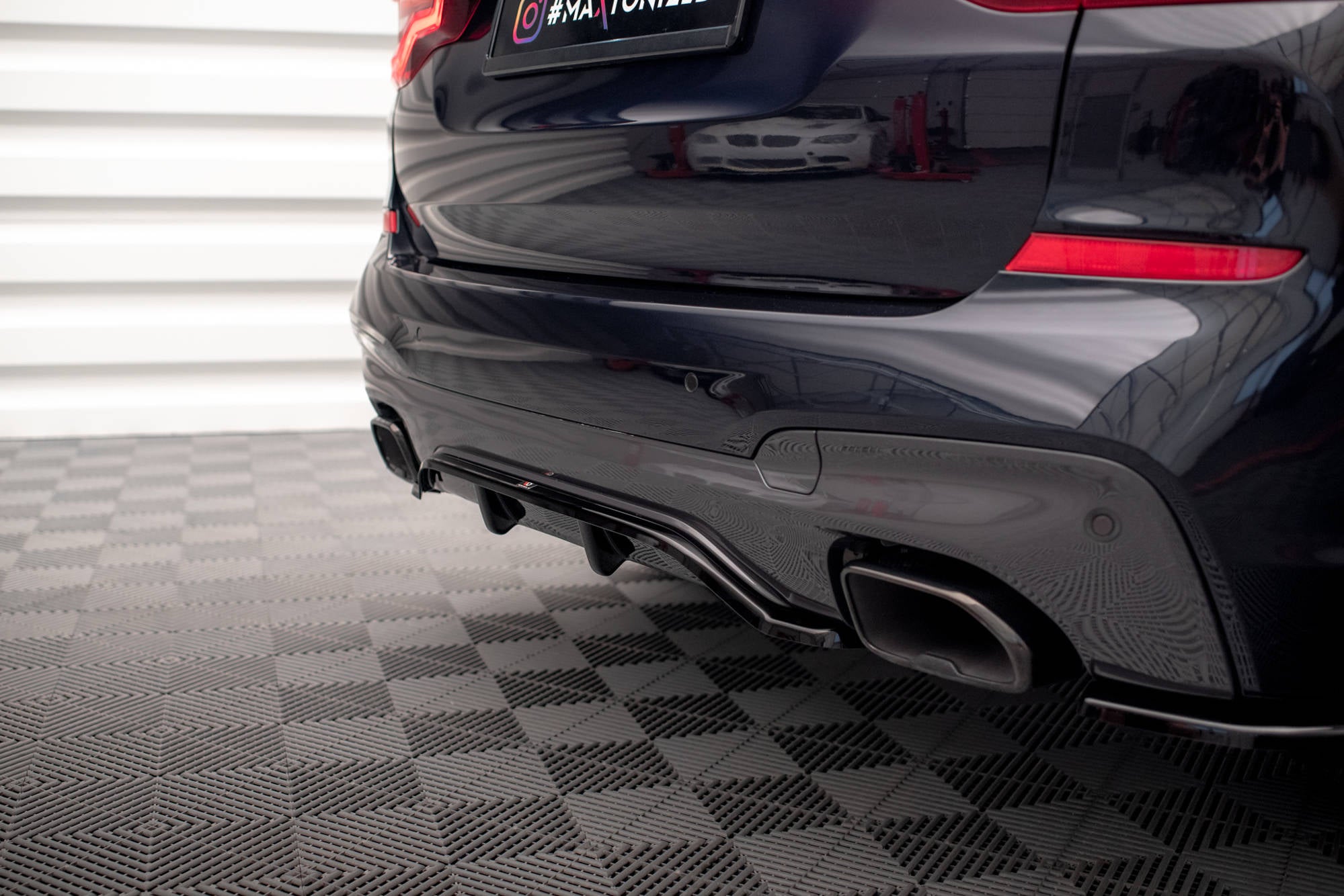 Mittlerer Cup Diffusor DTM Look Heck Ansatz für BMW X3 M40i / M40d G01