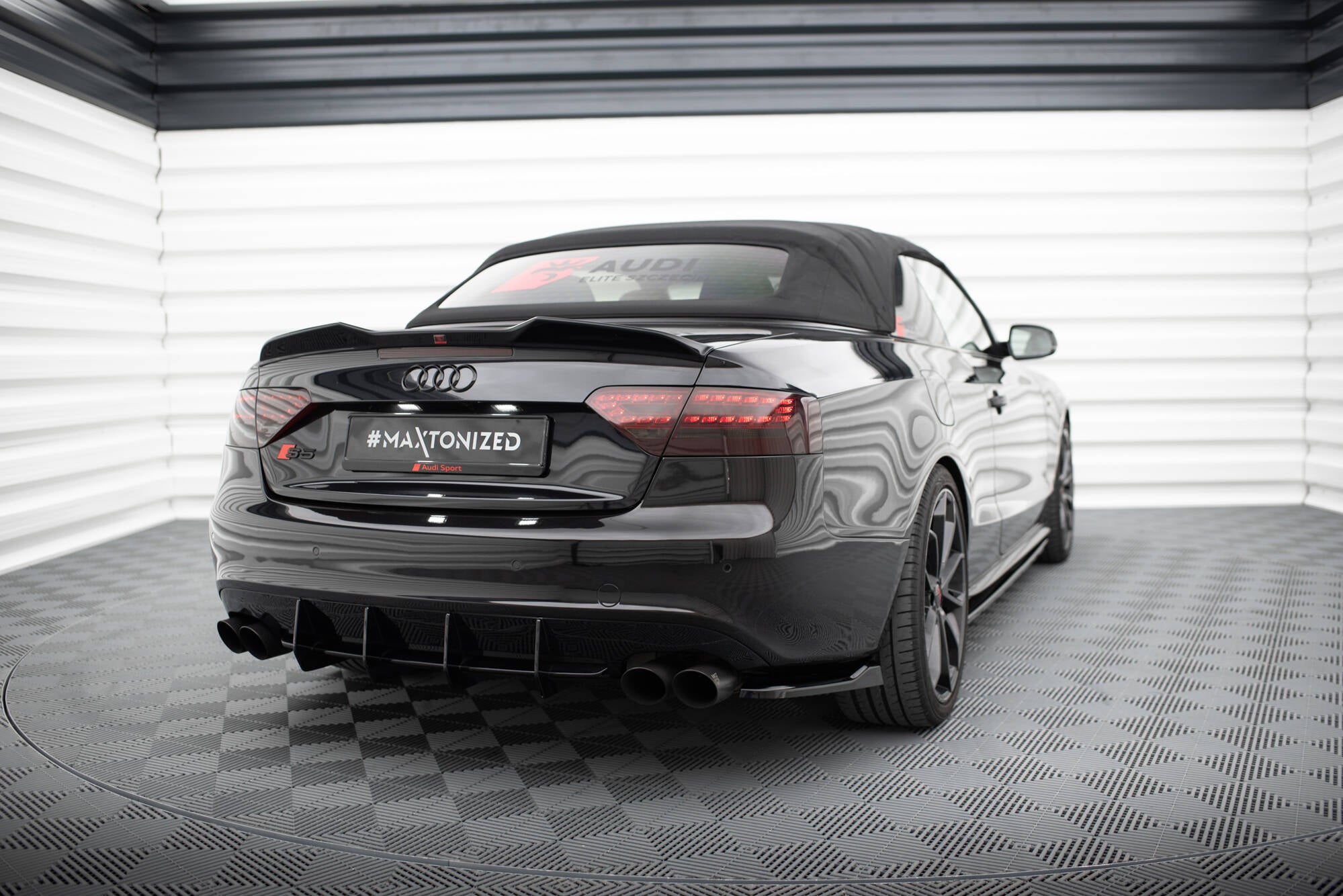 Flaps V1 Heckansatz Flaps Heckansatz für Audi S5 / A5 S-Line Coupe / Cabriolet 8T