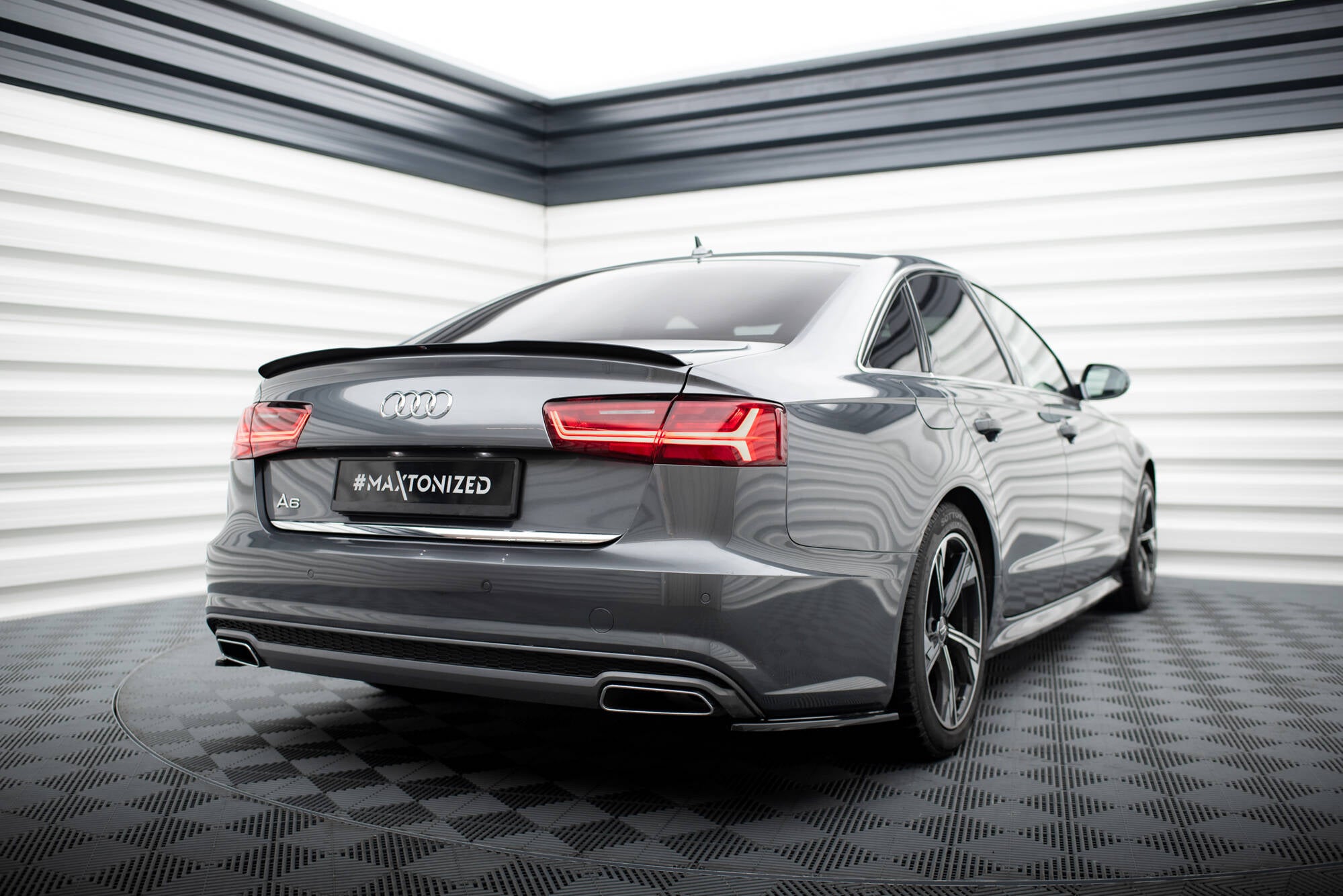Spoiler CAP für Audi A6 / A6 S-line / S6 Limousine C7 Facelift