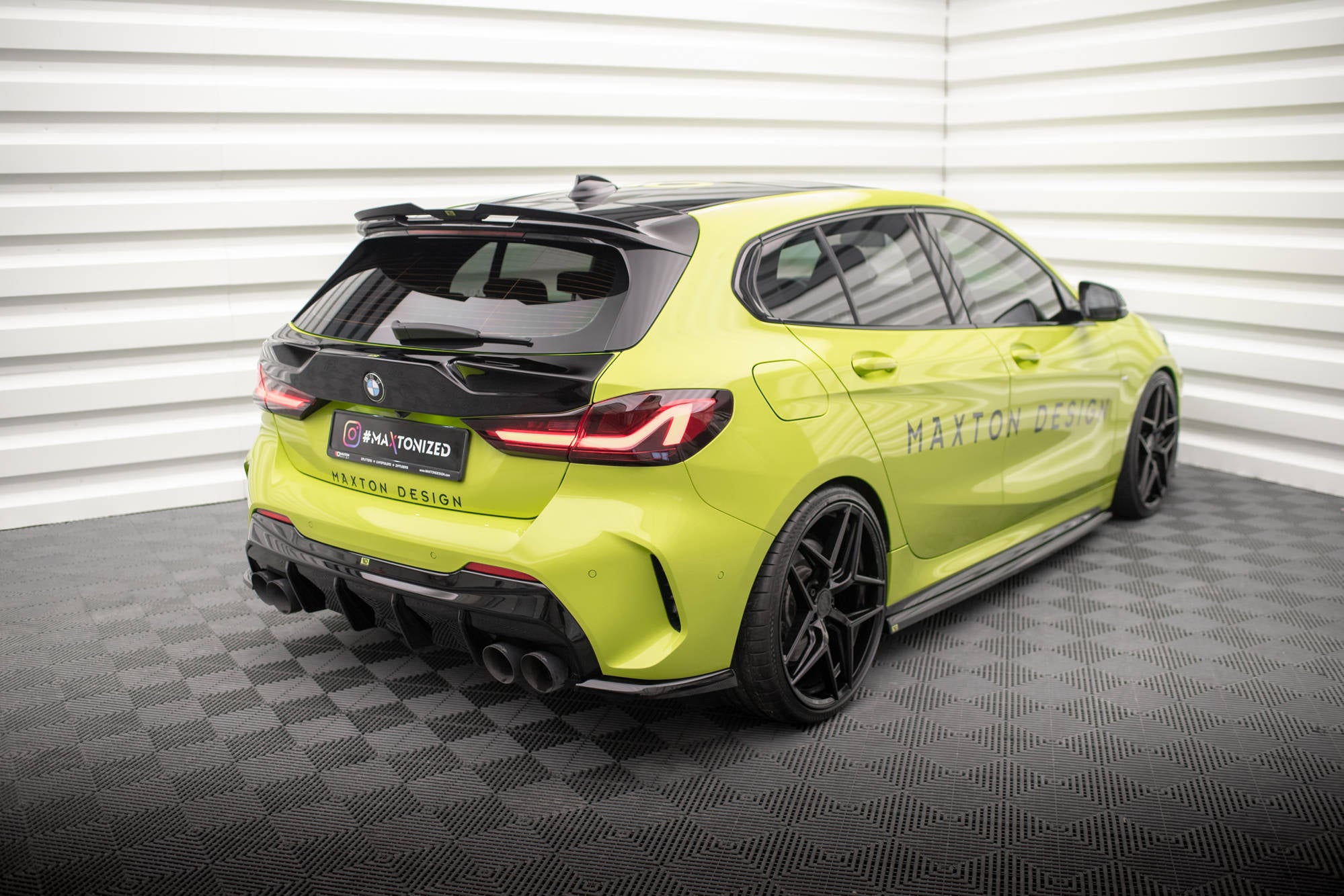 Flaps Heckansatz V5 Diffusor für (Für heckansatz ) BMW 1er M - Paket / M135i / 128ti F40