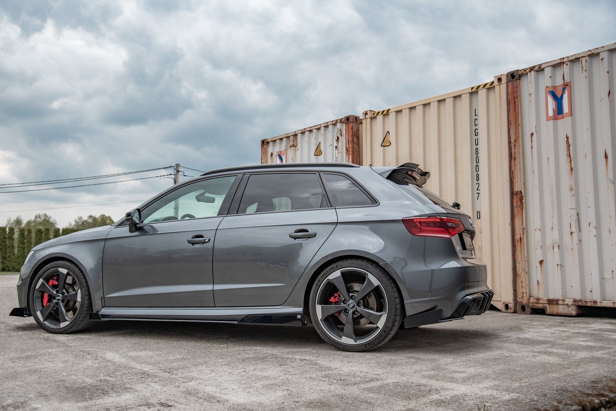 Street Pro Flaps Heckansatz Flaps Heckansatz + Flaps für Audi RS3 8V Sportback