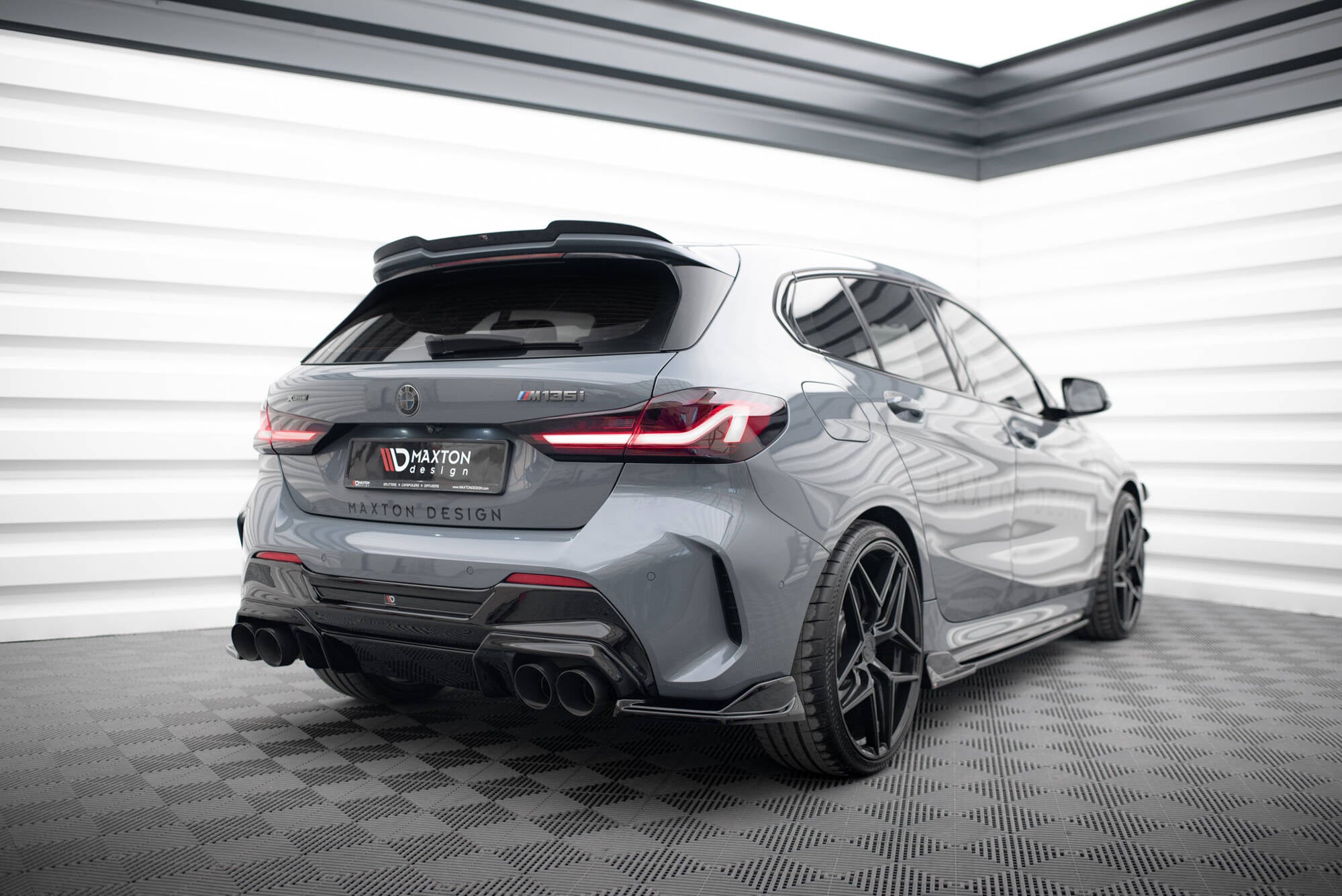 Diffusor V2 Heck Ansatz für BMW 1er F40 M - Paket/ M135i