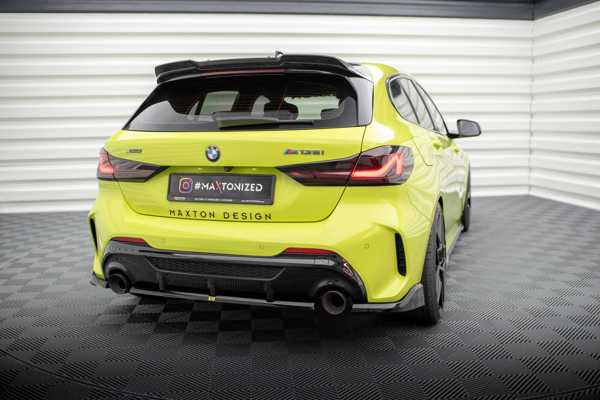 Flaps Heckansatz V1 Diffusor für2 für BMW 1er M - Paket / M135i F40